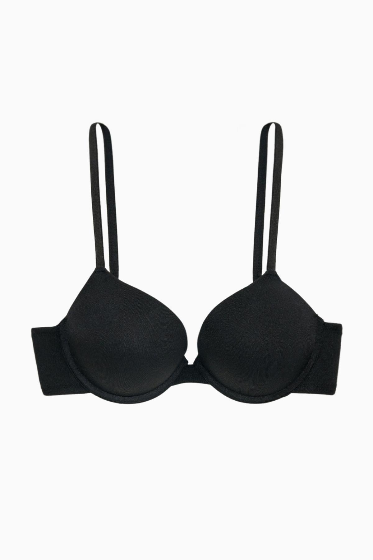 Andes Mikro Sütyen - Double Push Up, Ekstra Dolgulu - Basic - 2527 - Siyah