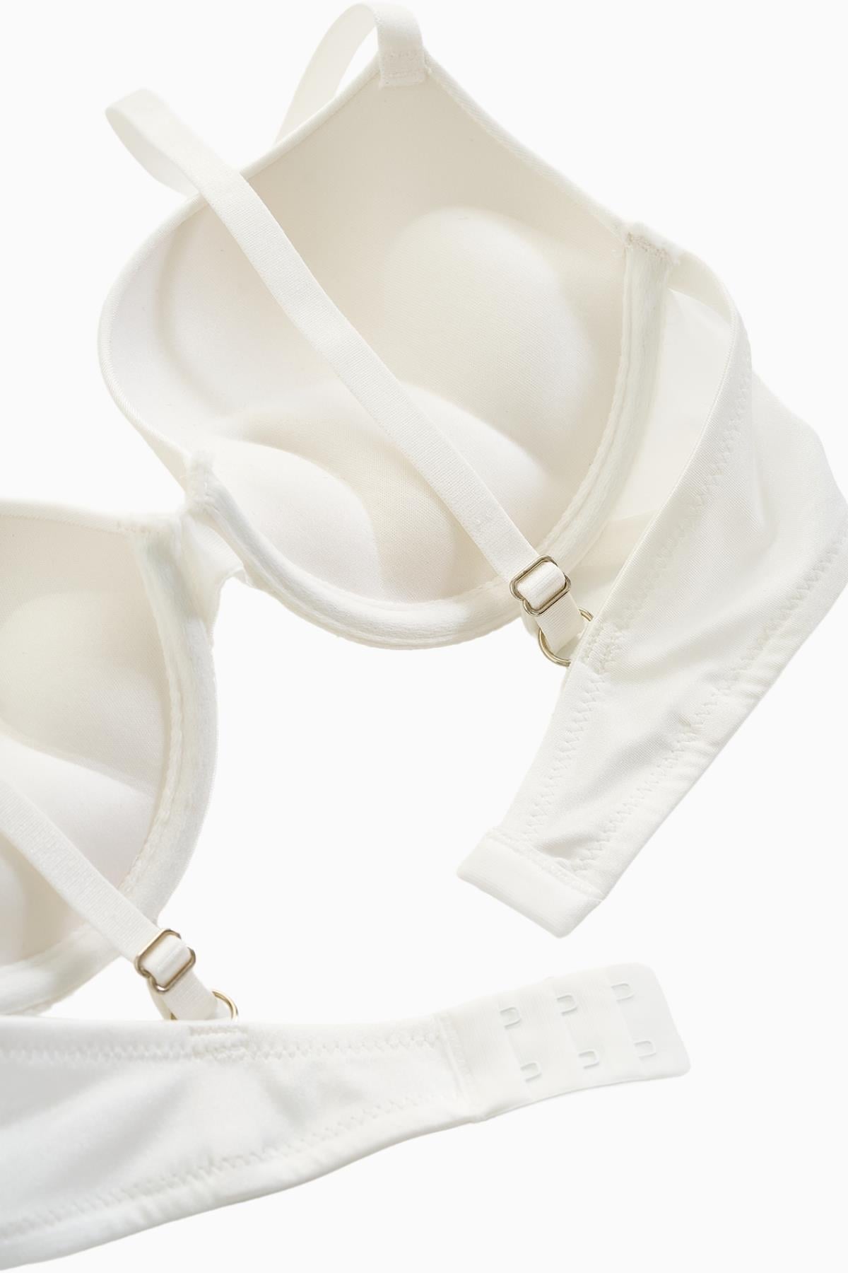 Andes Mikro Sütyen - Double Push Up, Ekstra Dolgulu - Basic - 2527 - Ekru