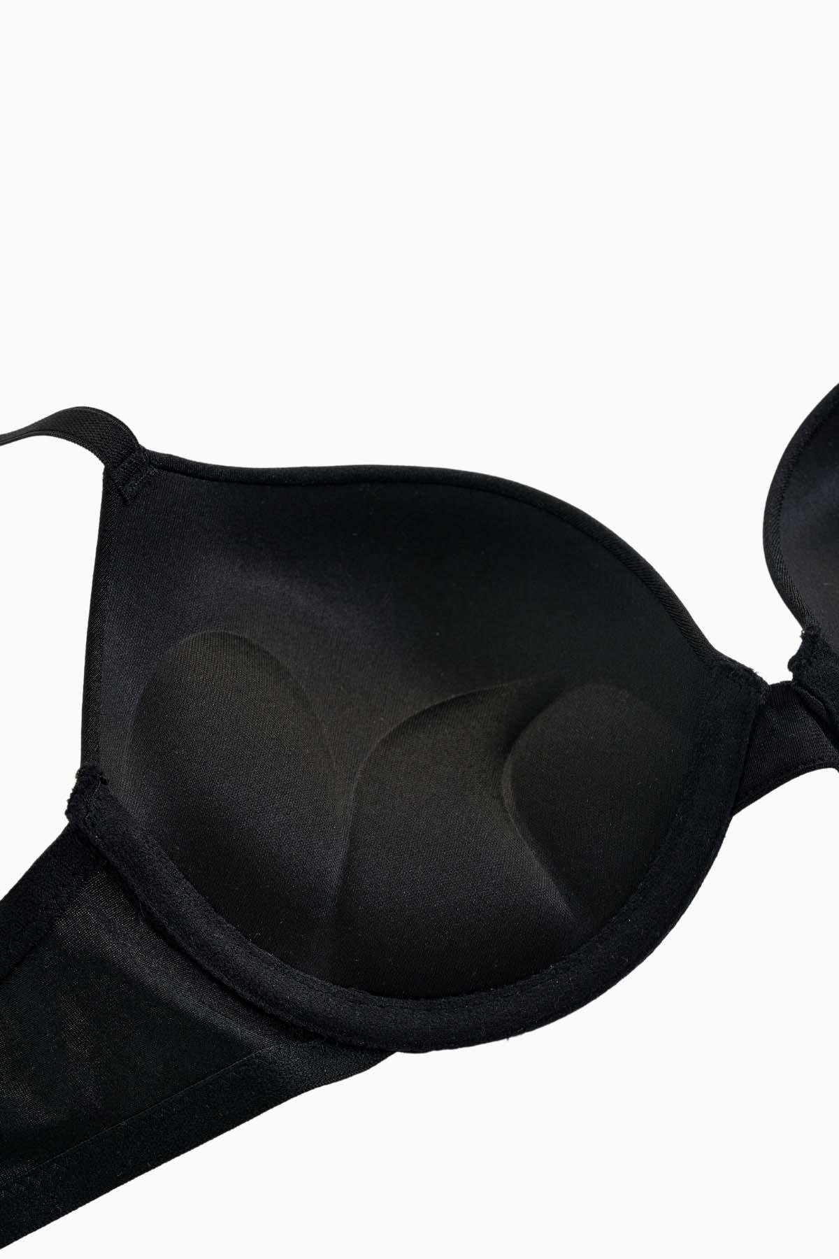 Andes Mikro Sütyen - Double Push Up, Ekstra Dolgulu - Basic - 2527 - Siyah