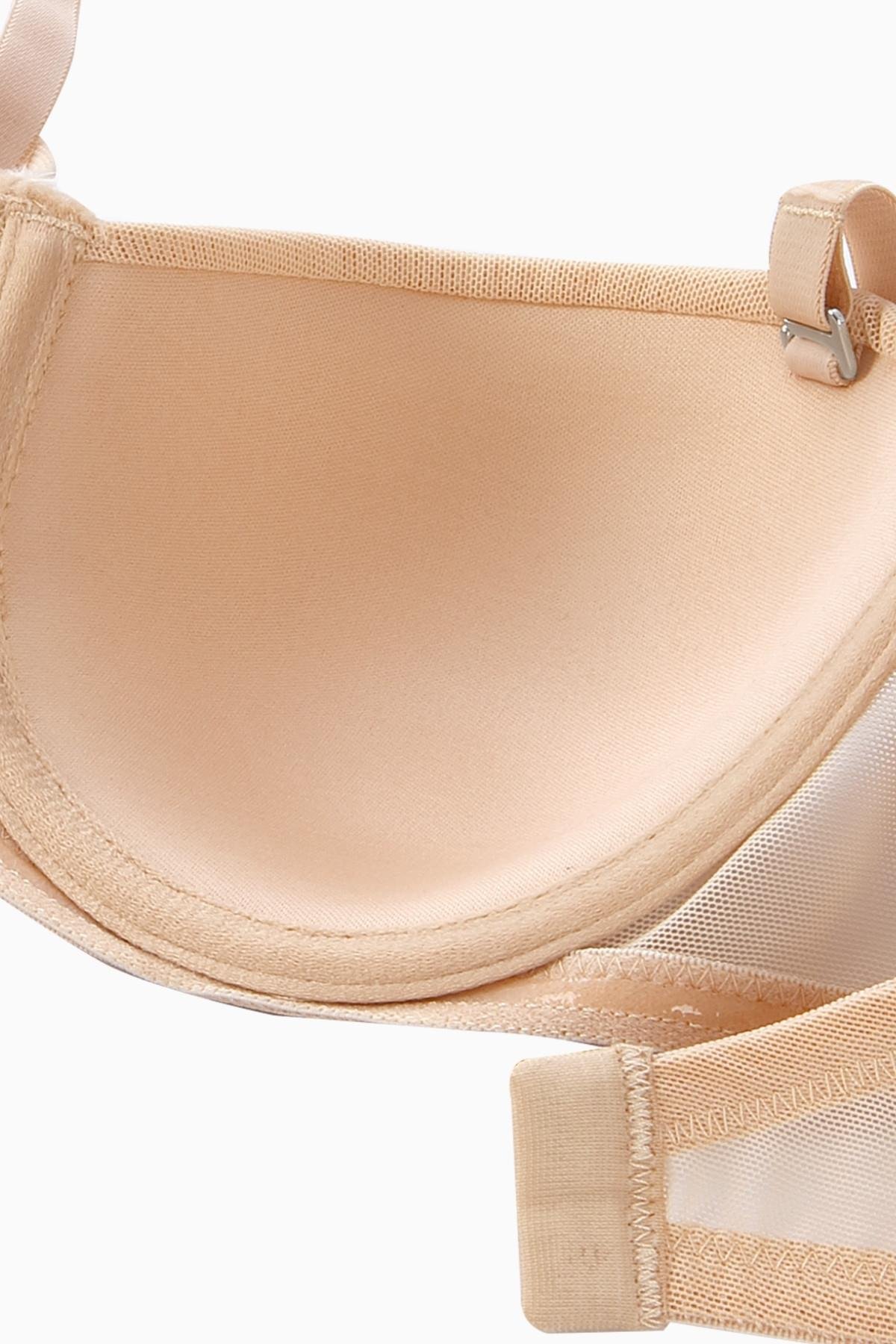 Anka Premium Basic 2228 Ten Desteksiz Mesh Kumaş Straplez Sütyen (DD Cup Seçeneğiyle