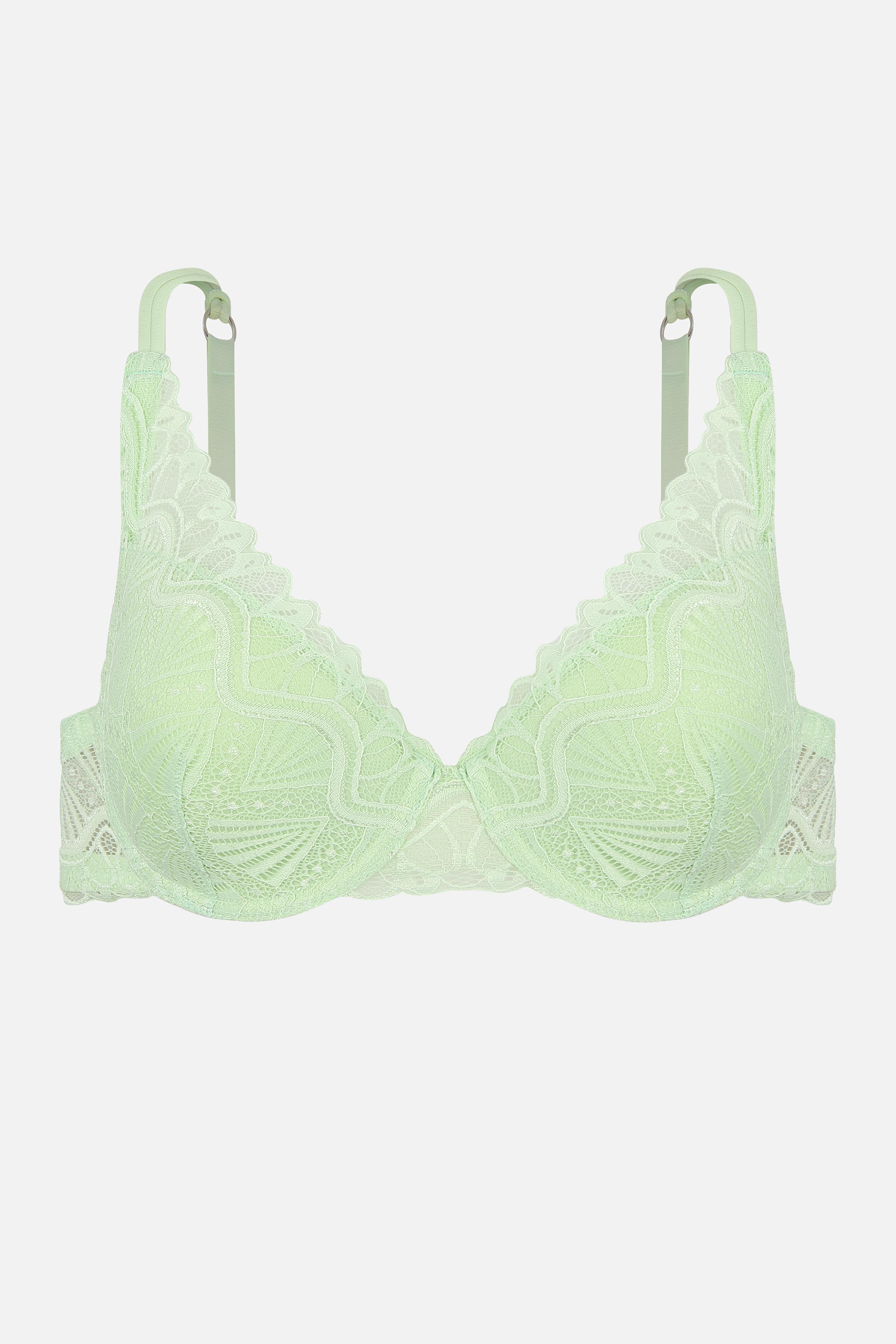 Dantelli İç Çamaşır Takım - Dolgusuz - 2335 - Su Yeşili