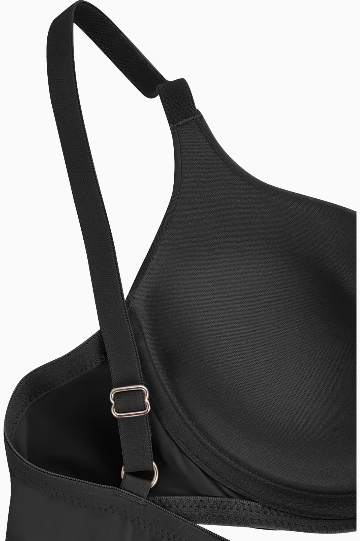 Nora Premium Basic 2224 Siyah Soft Push Up / Yarı Dolgulu Mikro Sütyen