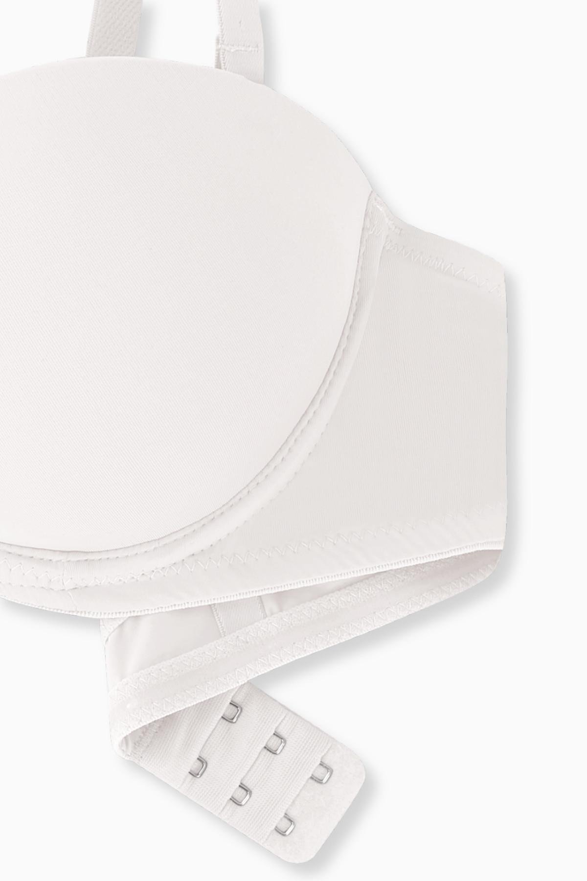 Olympos Premium Basic 2498 Ekru Double Push Up / Ekstra Dolgulu Mikro Sütyen (Tak-Çıkar Askılı)