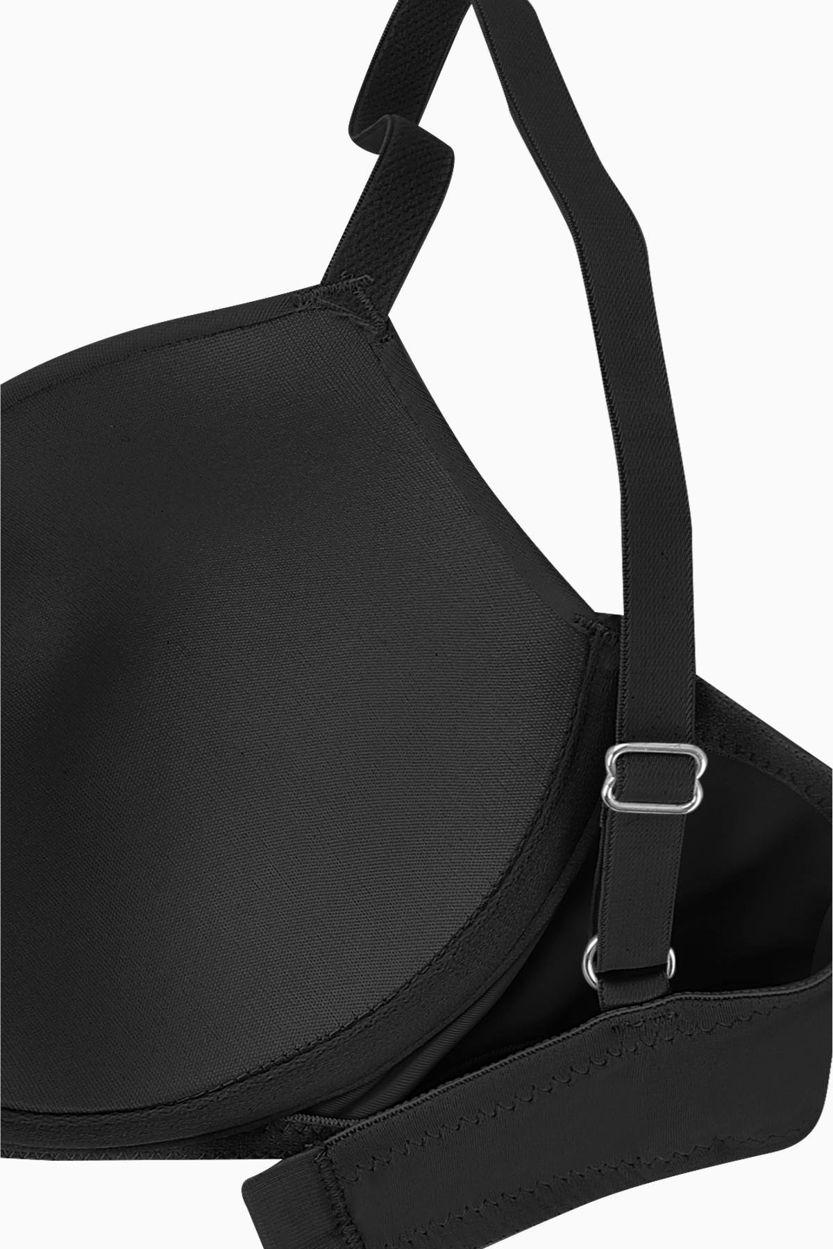 Viola Premium Basic 2229 Siyah Desteksiz Toparlayıcı Etkili Mikro Sütyen (D Cup Seçeneğiyle)
