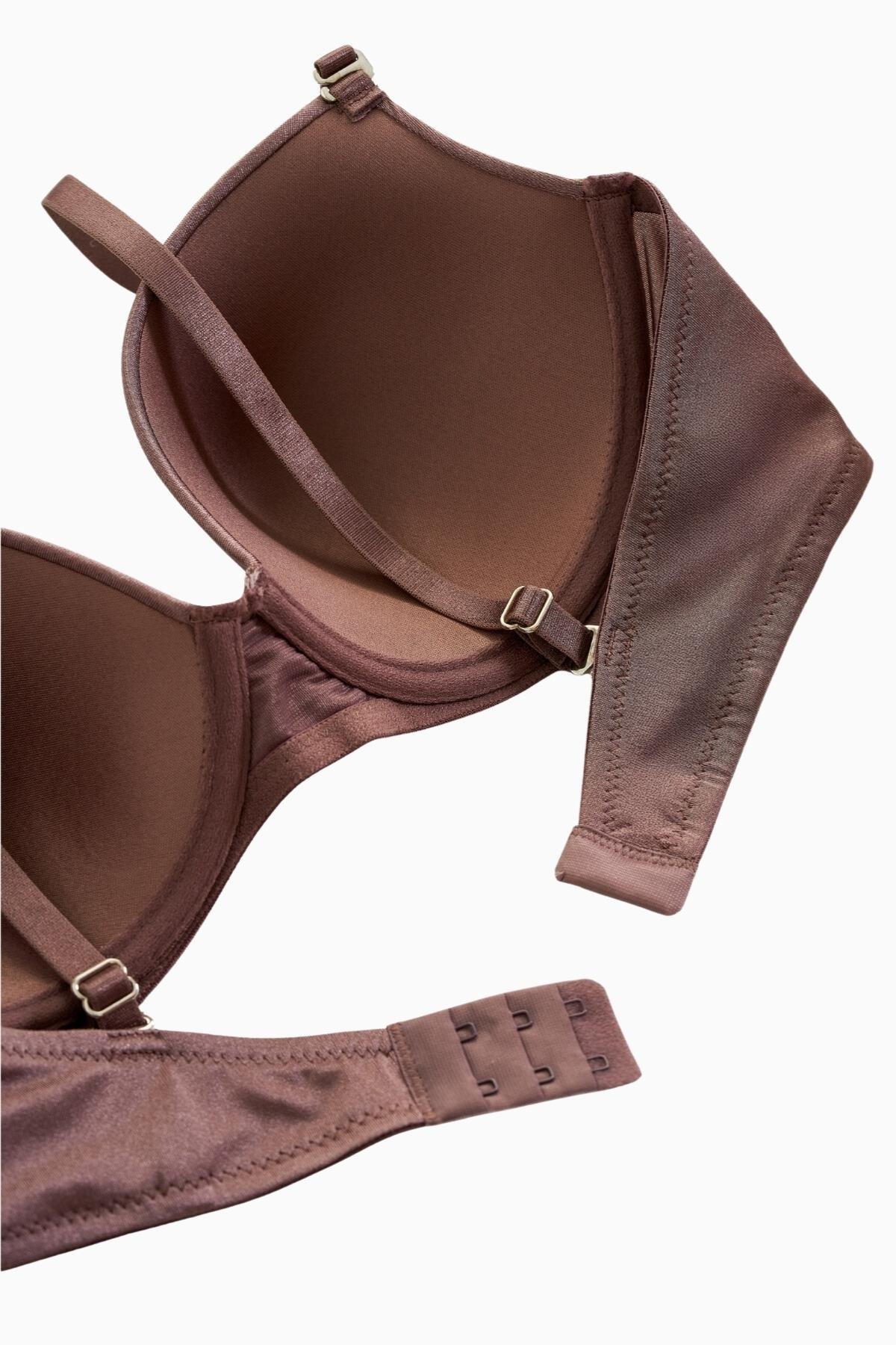 Viola Tak-Çıkar Askılı Mikro Sütyen - Desteksiz - Basic - 2534 - Bronz Kahve
