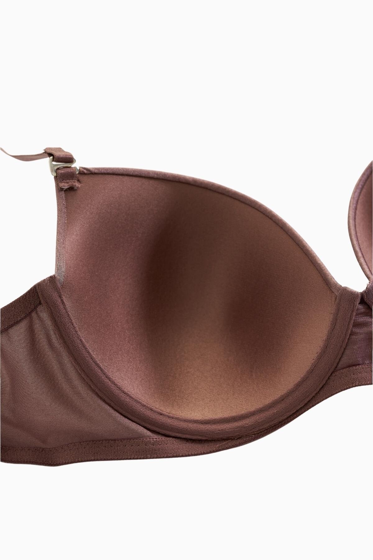 Viola Tak-Çıkar Askılı Mikro Sütyen - Desteksiz - Basic - 2534 - Bronz Kahve