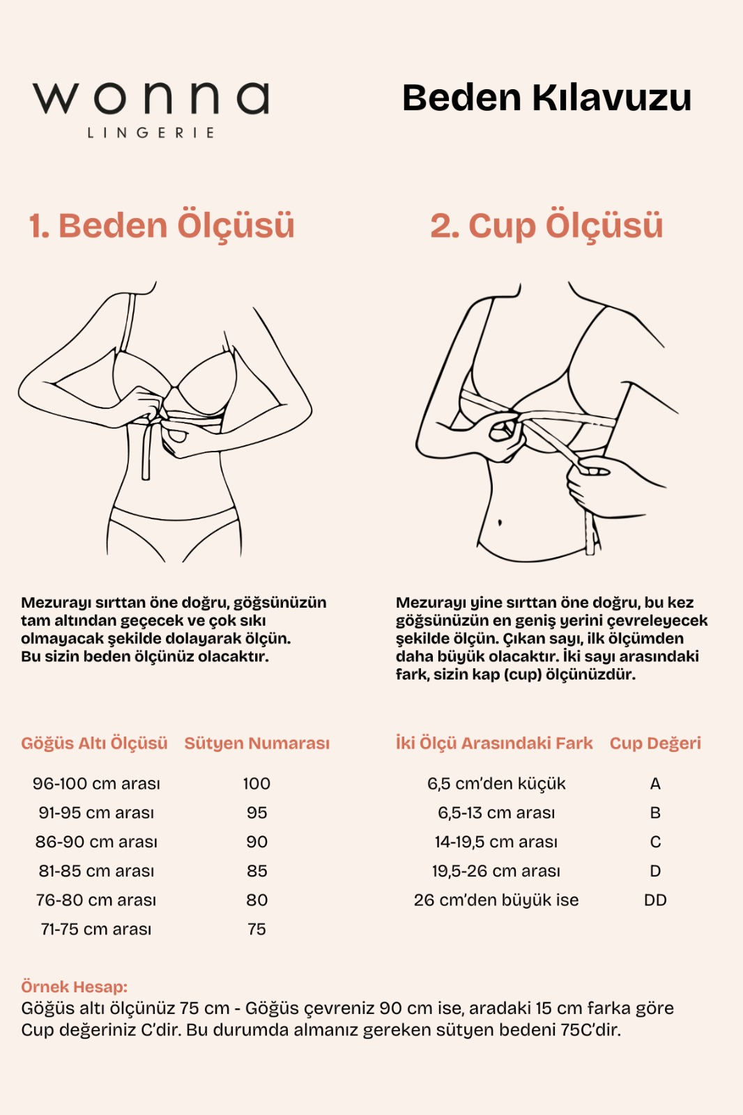 Wonna Alba Cotton Baskılı Dolgulu Maksimum Kavrama ve Kusursuz Form- 2743- Ekru