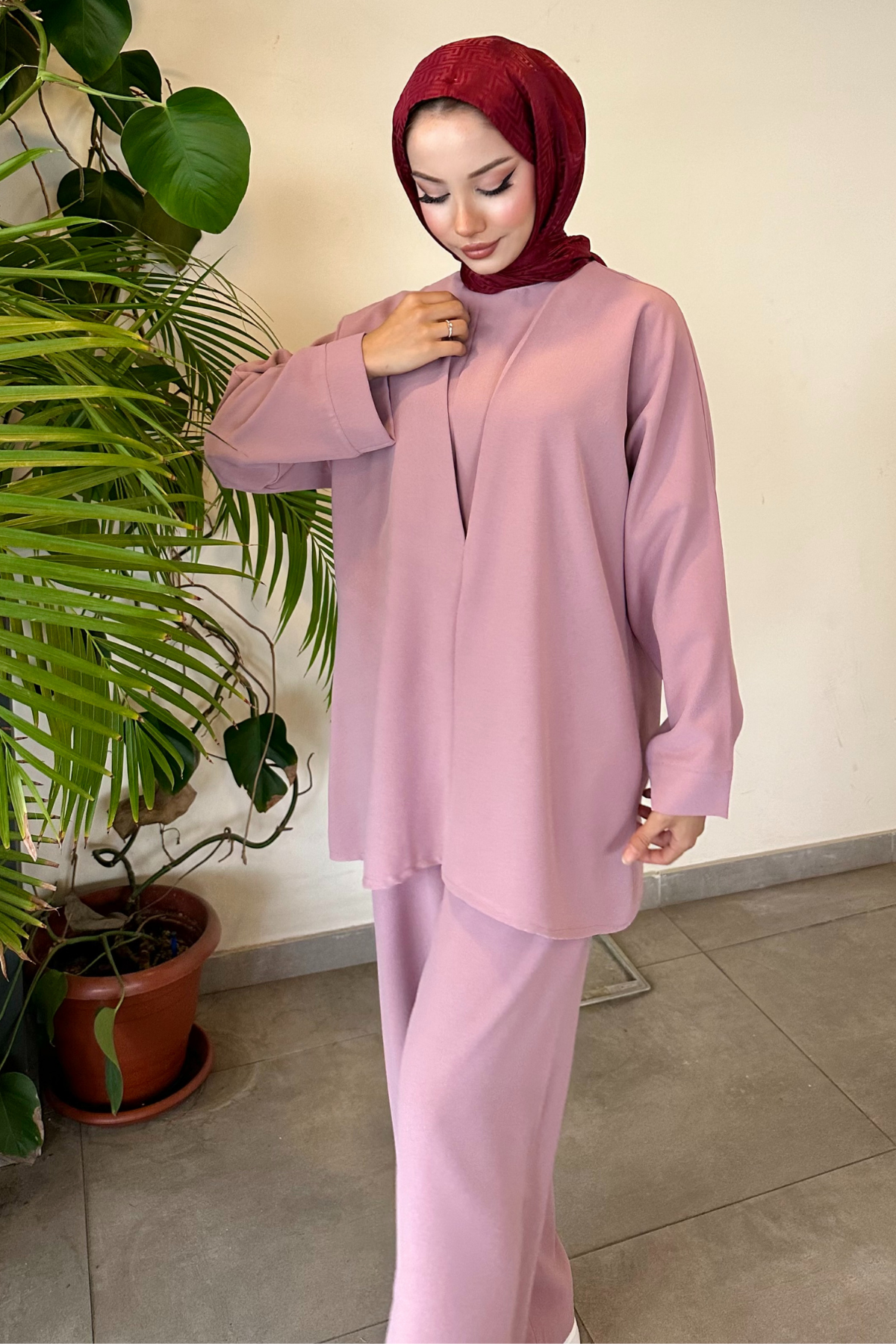 Dubai Krep Körüklü Takım PEMBE