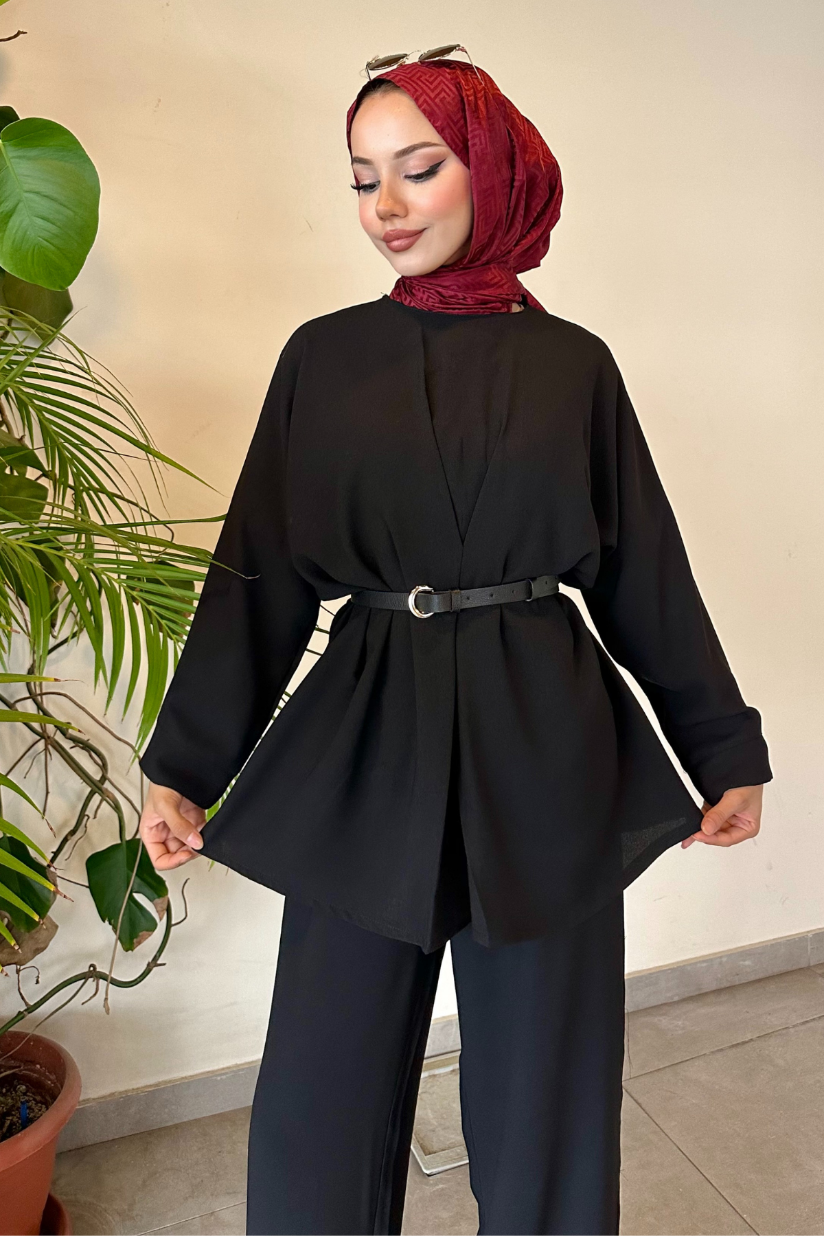 Dubai Krep Körüklü Takım SİYAH