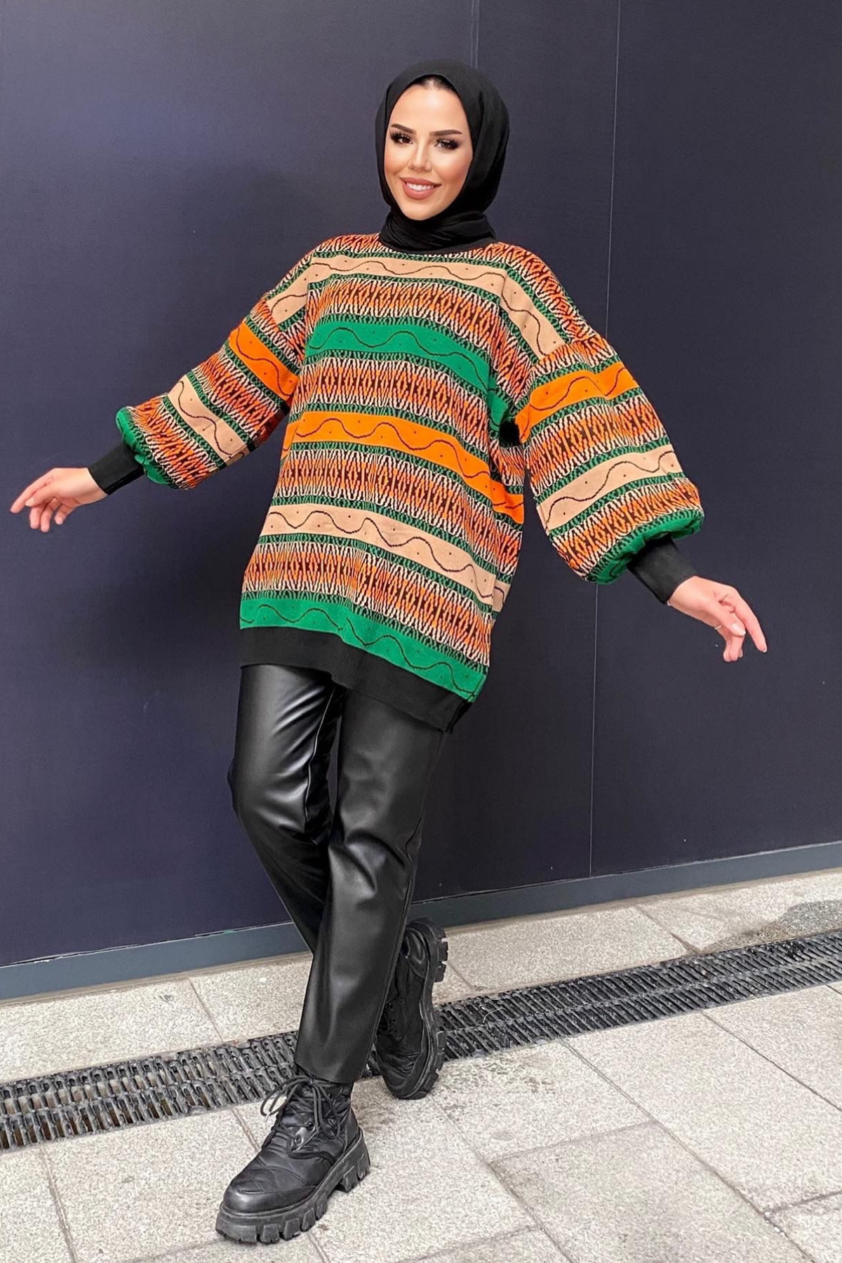 Etnik Desen Kazak TURUNCU