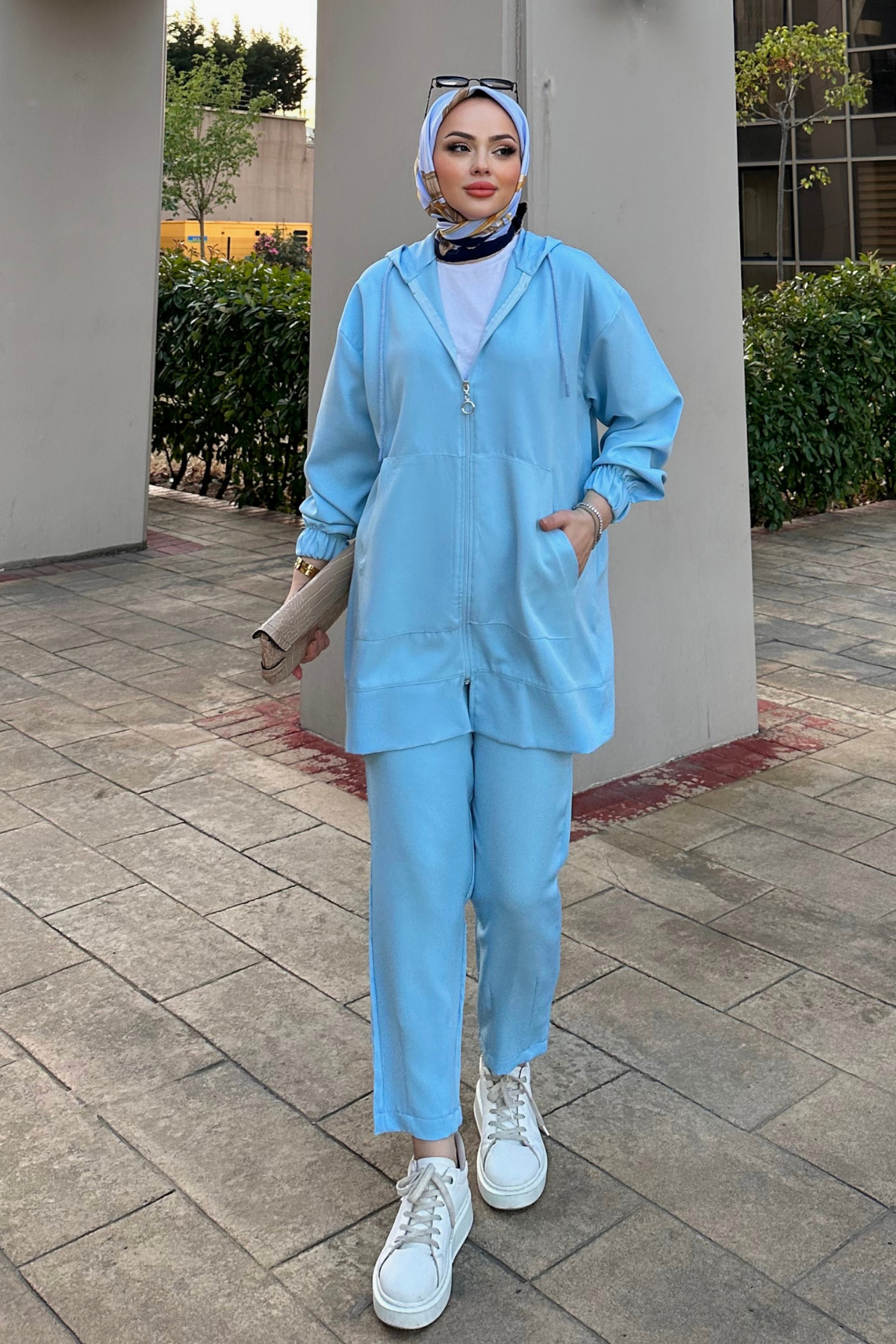 Fermuarlı Takım BEBE MAVİ