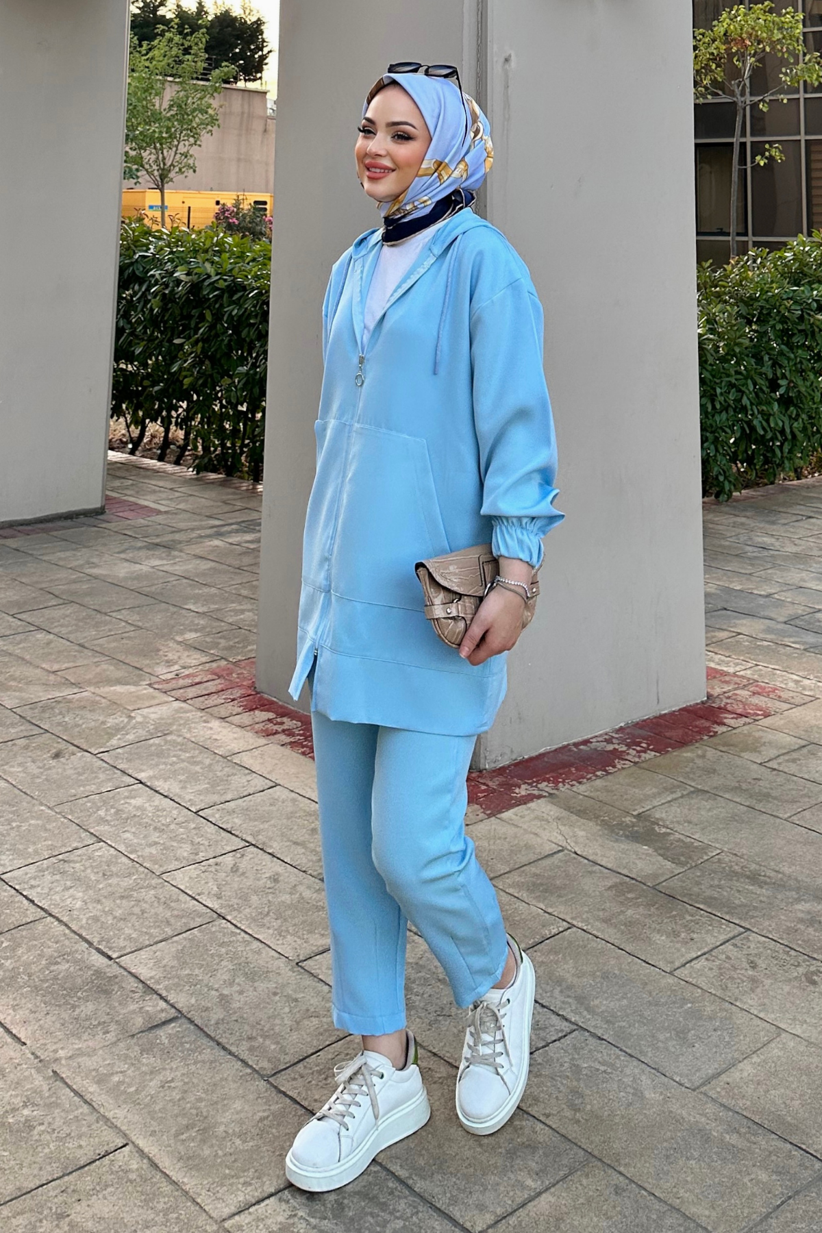Fermuarlı Takım BEBE MAVİ