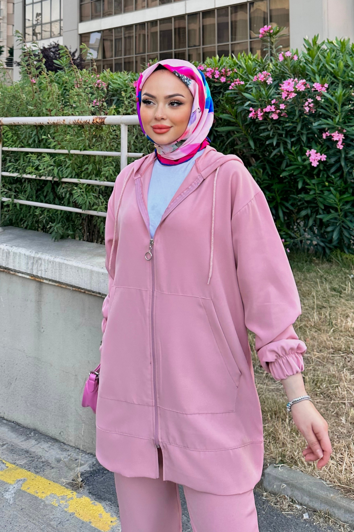 Fermuarlı Takım PEMBE