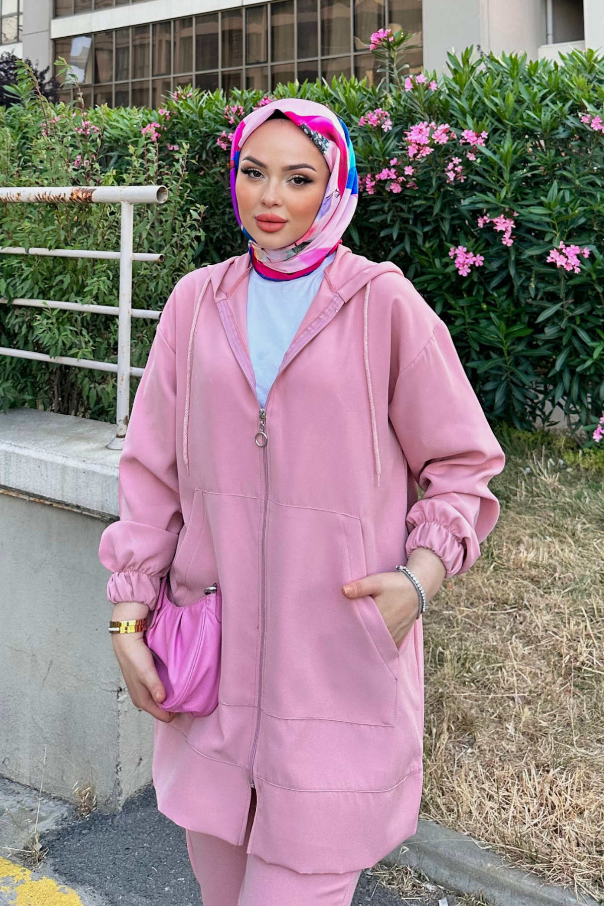 Fermuarlı Takım PEMBE