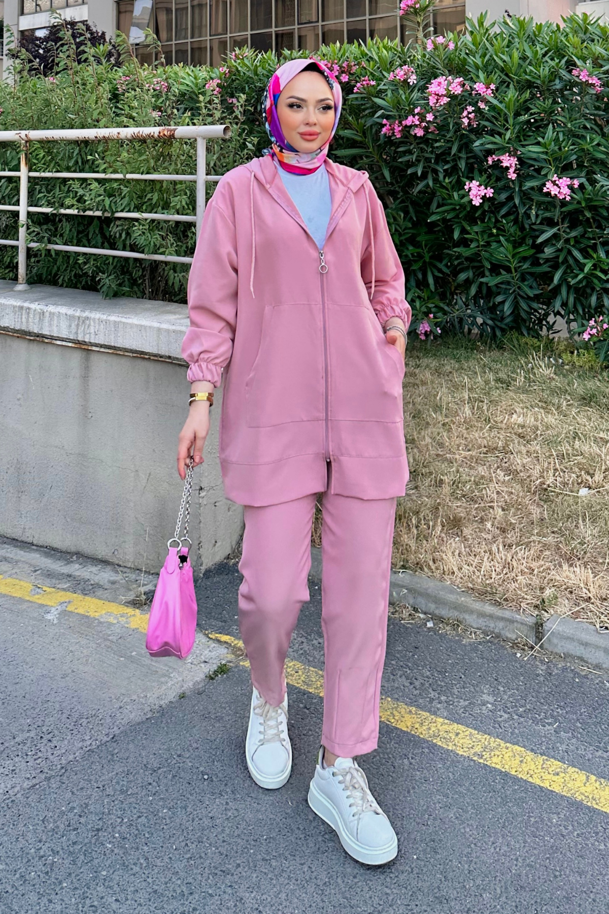 Fermuarlı Takım PEMBE