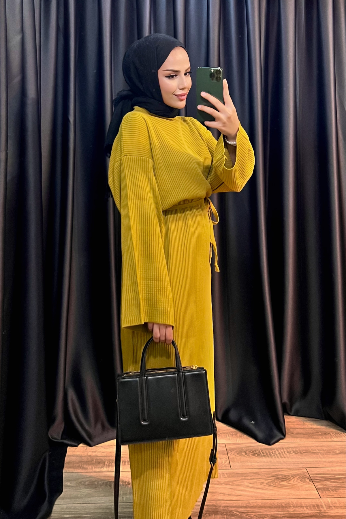 İspanyol Kol Triko Elbise ÇAĞLA