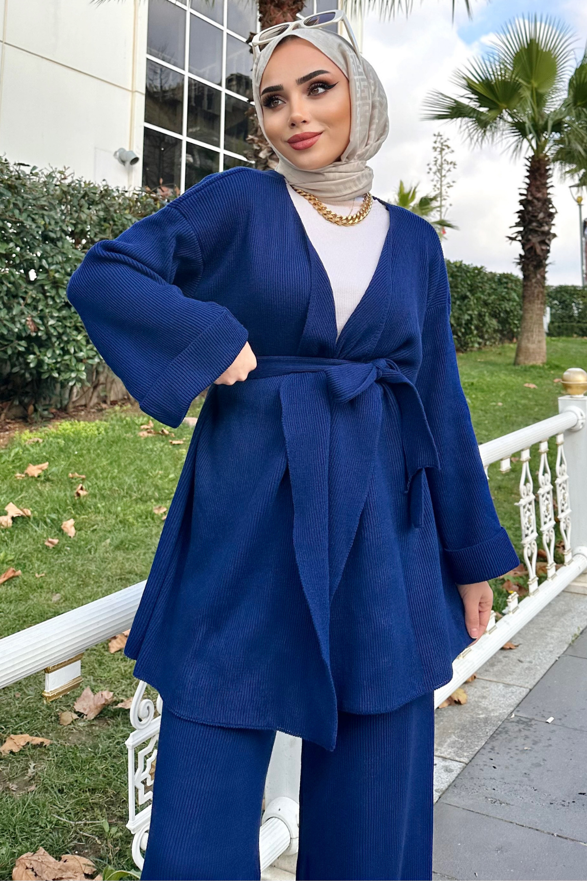 Kimonolu Triko Takım LACİVERT