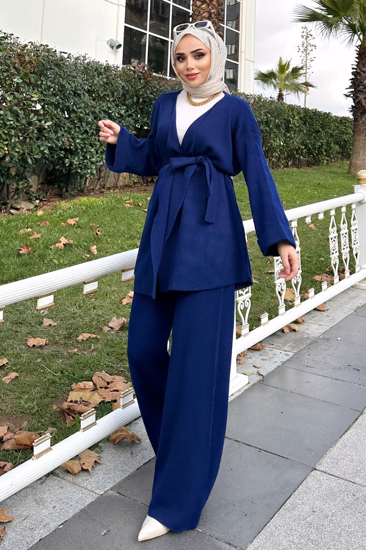 Kimonolu Triko Takım LACİVERT