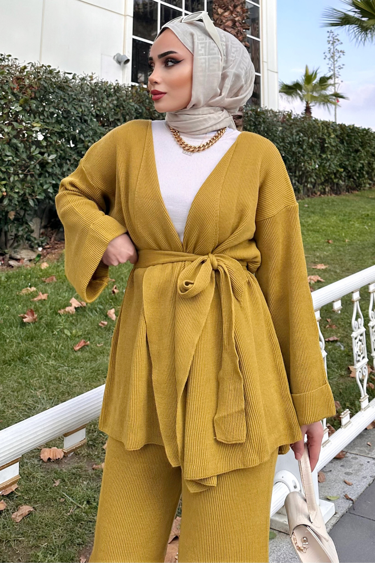 Kimonolu Triko Takım YAĞ YEŞİL