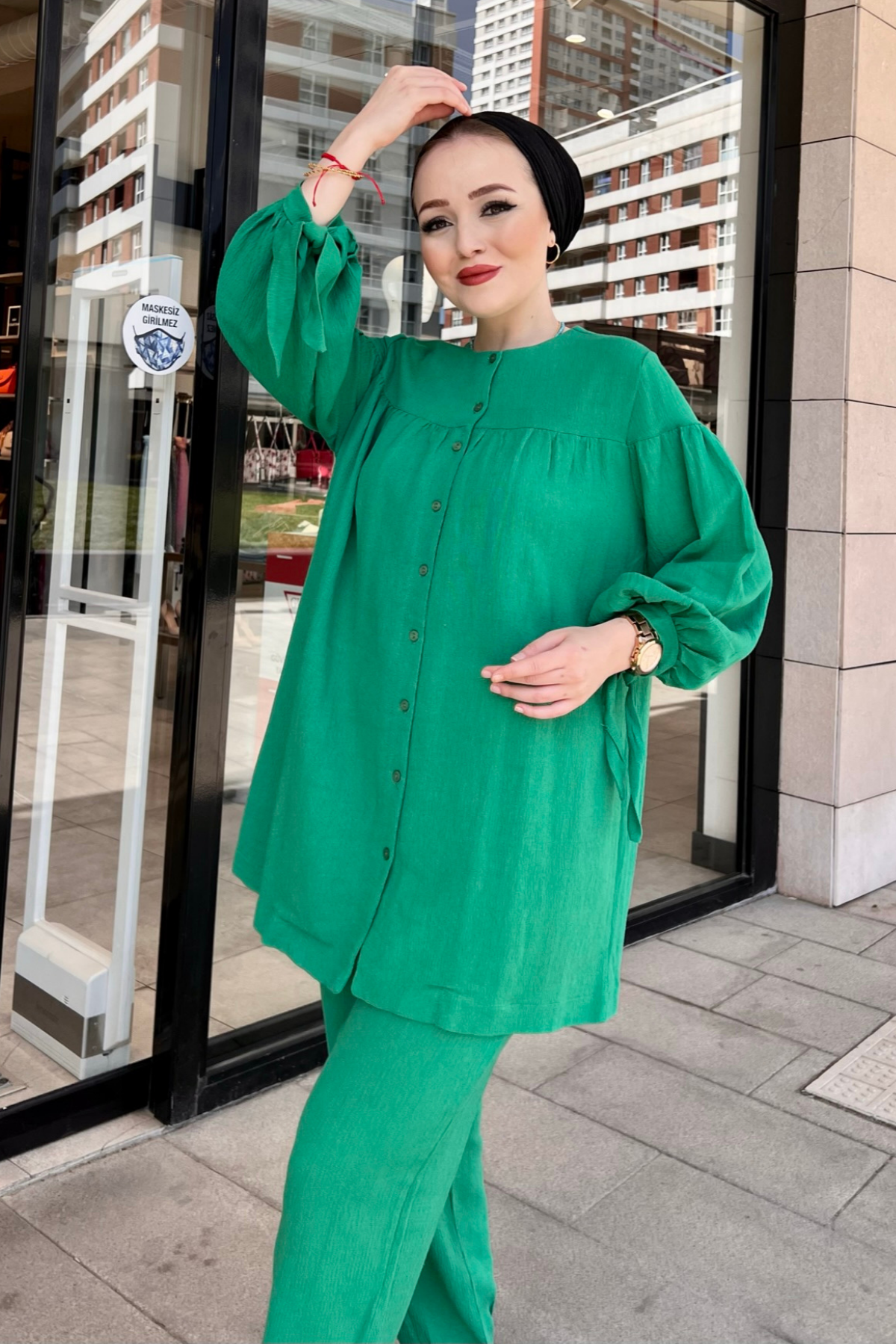 Kol Bağcıklı Müslin Takım BENETTON