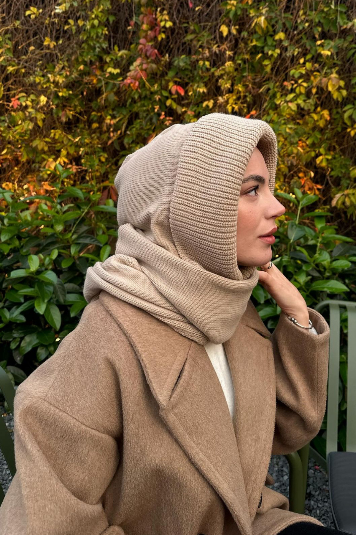 Pinterest Kapüşonlu Bere CAMEL