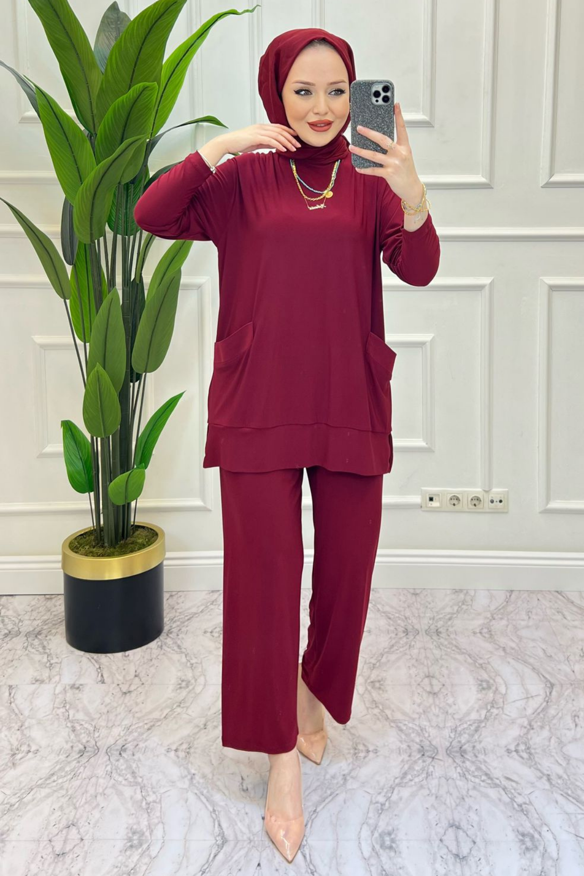 Sandy Cepli Takım BORDO