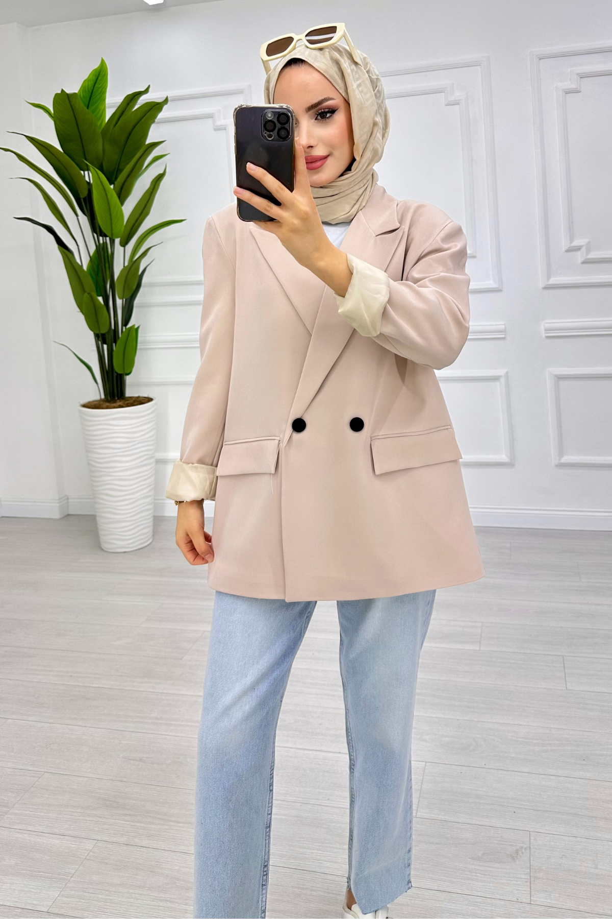 Zra Model Blazer Ceket BEJ