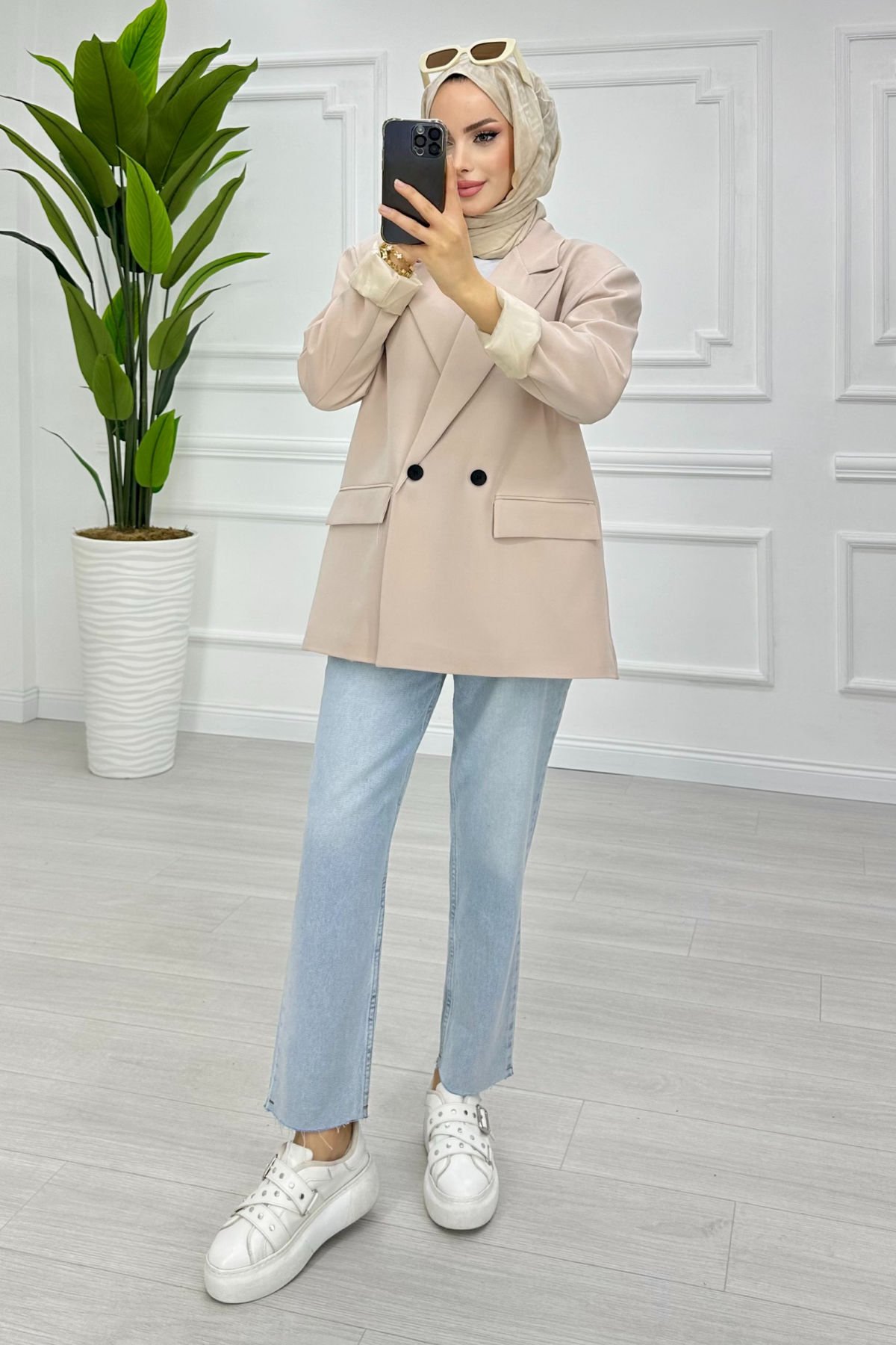 Zra Model Blazer Ceket BEJ