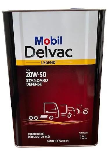 Mobil Delvac Legend 20W-50 Standard Defense Motor Yağı 18 L