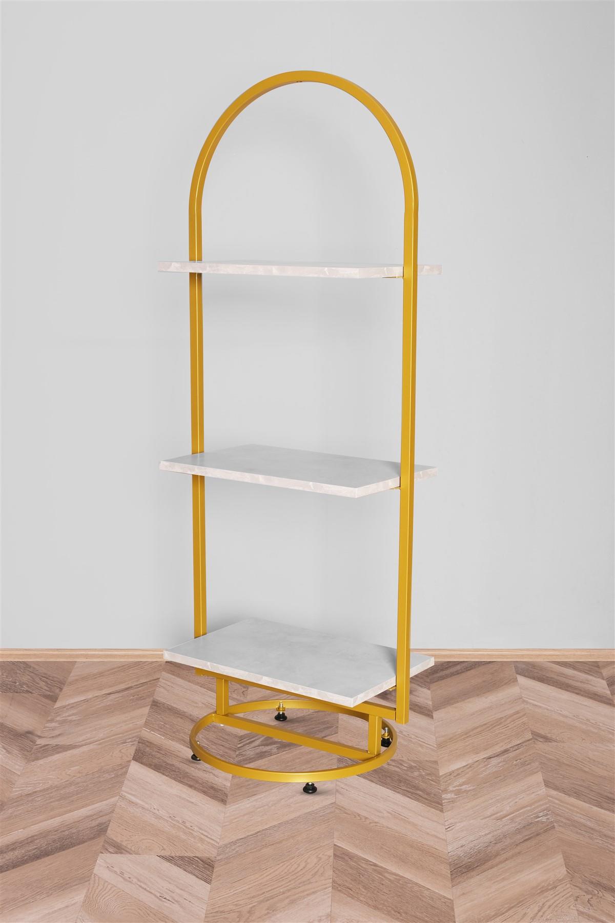 Ay Stand Raflı Gold Renk