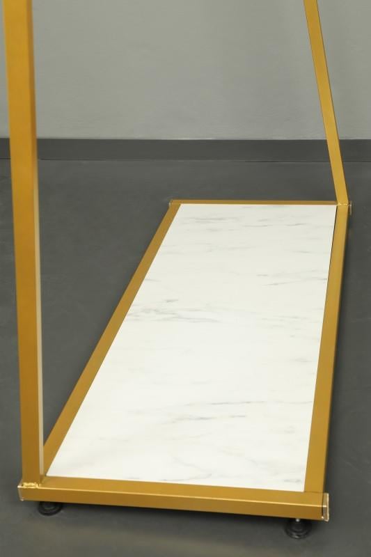 Gold Boyalı Çapraz Ayaklı Sunta Tabanlı Stand