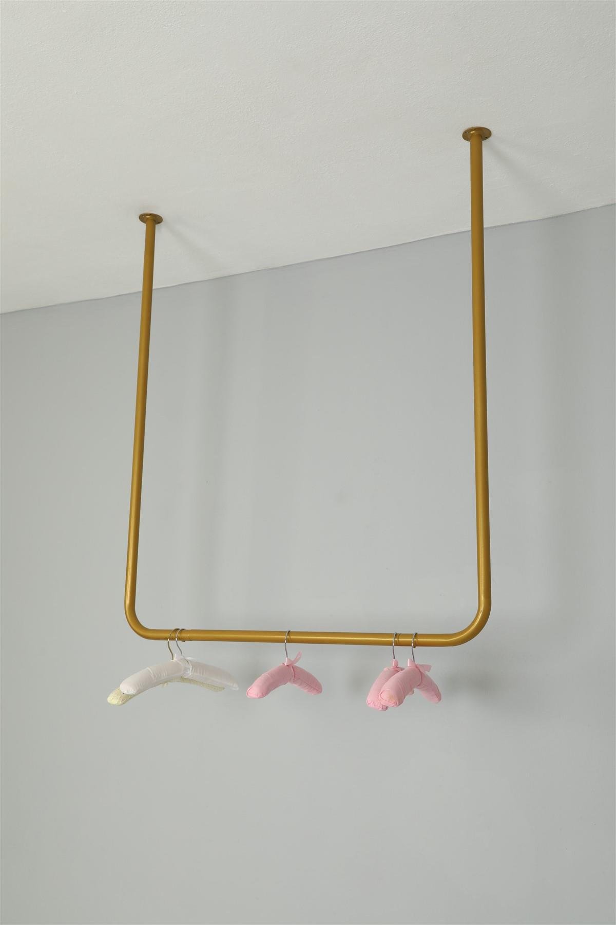 Tavandan Askılı Gold Boyalı Stand