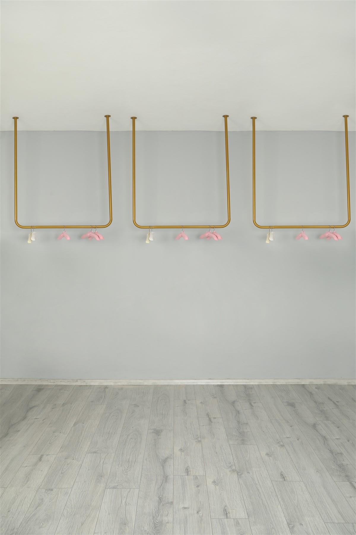 Tavandan Askılı Gold Boyalı Stand