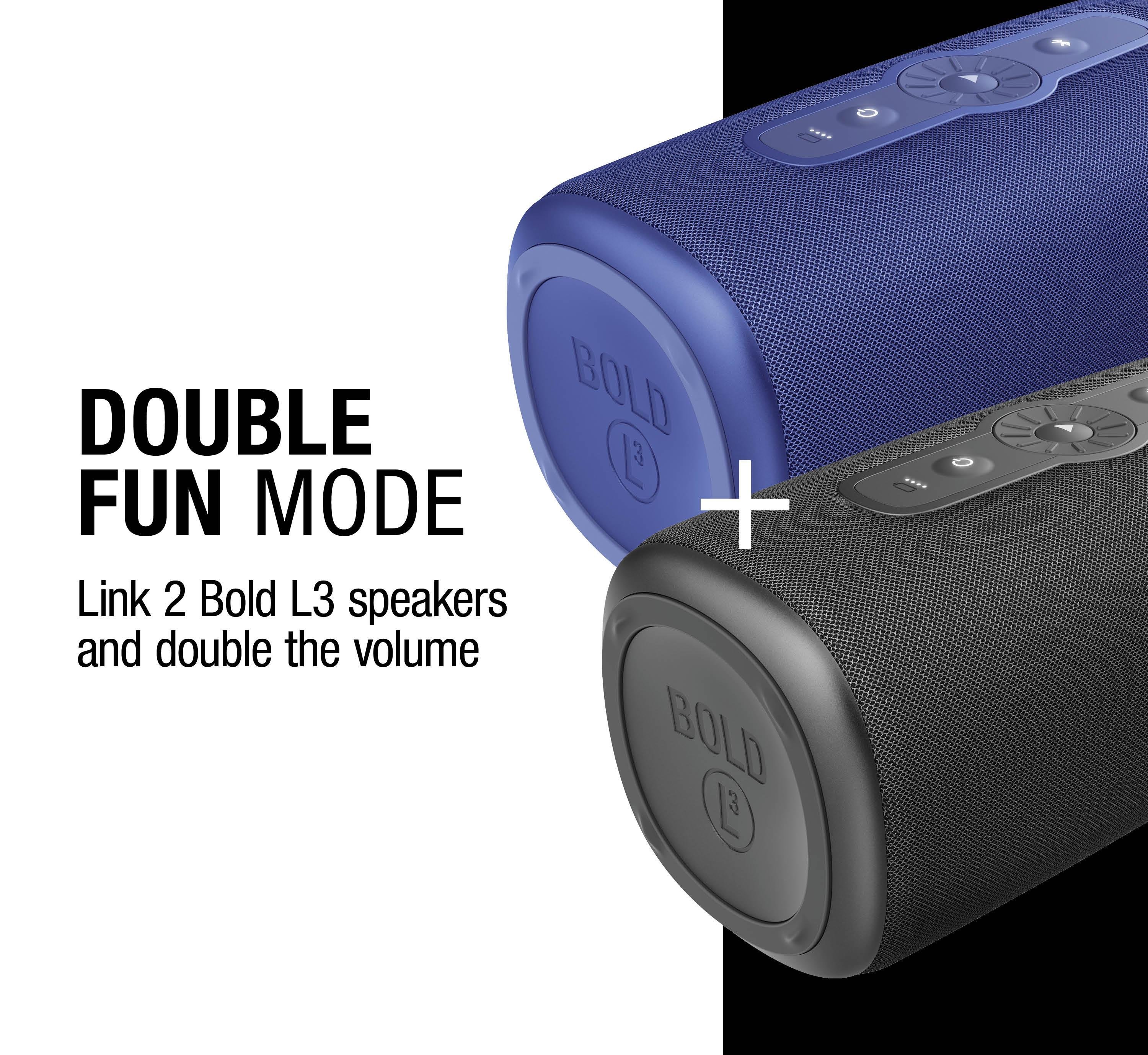 BOLD L3 Taşınabilir 40W Bluetooth Hoparlör Fırtına Grisi