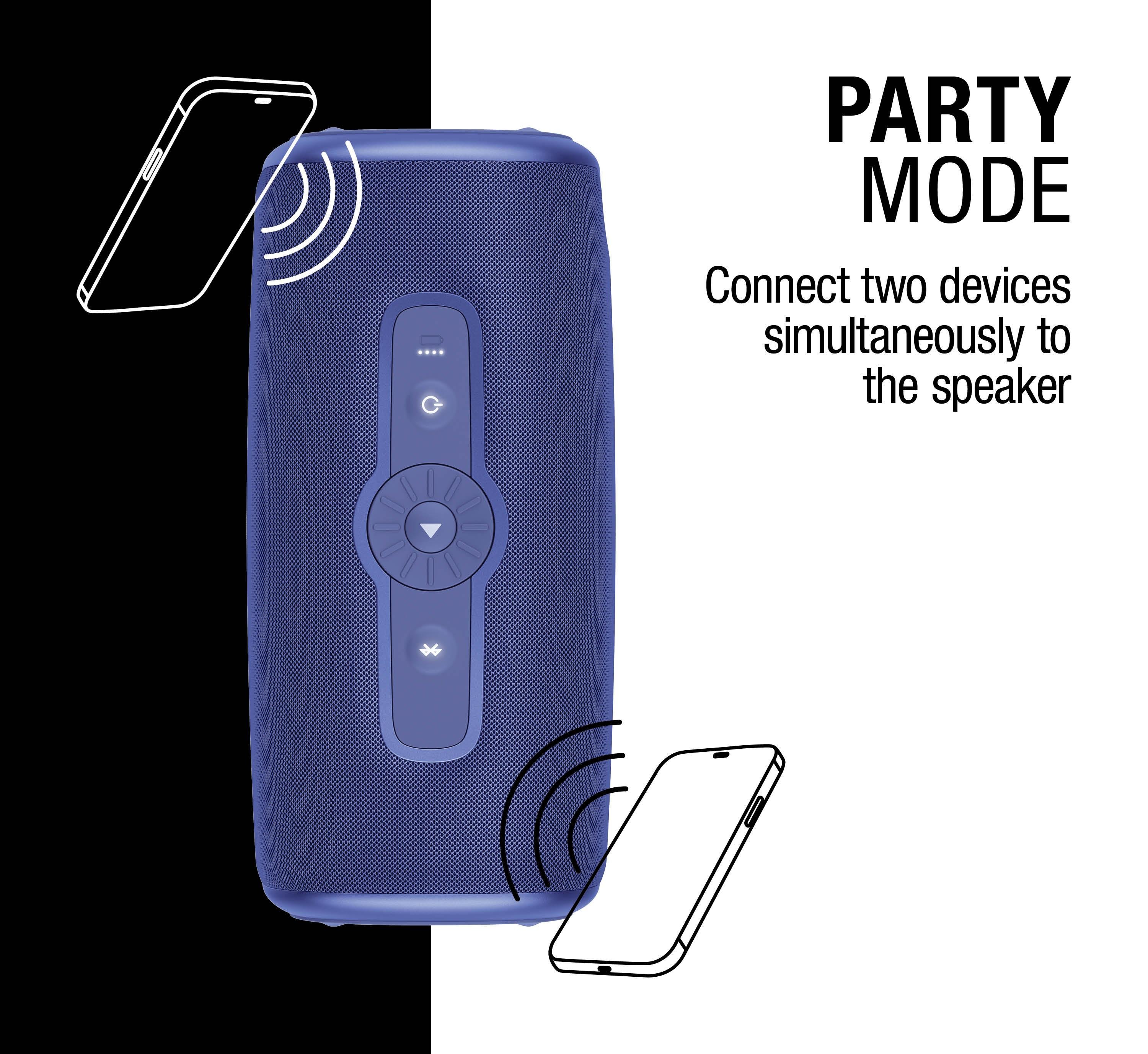 BOLD L3 Taşınabilir 40W Bluetooth Hoparlör Gerçek Mavi 