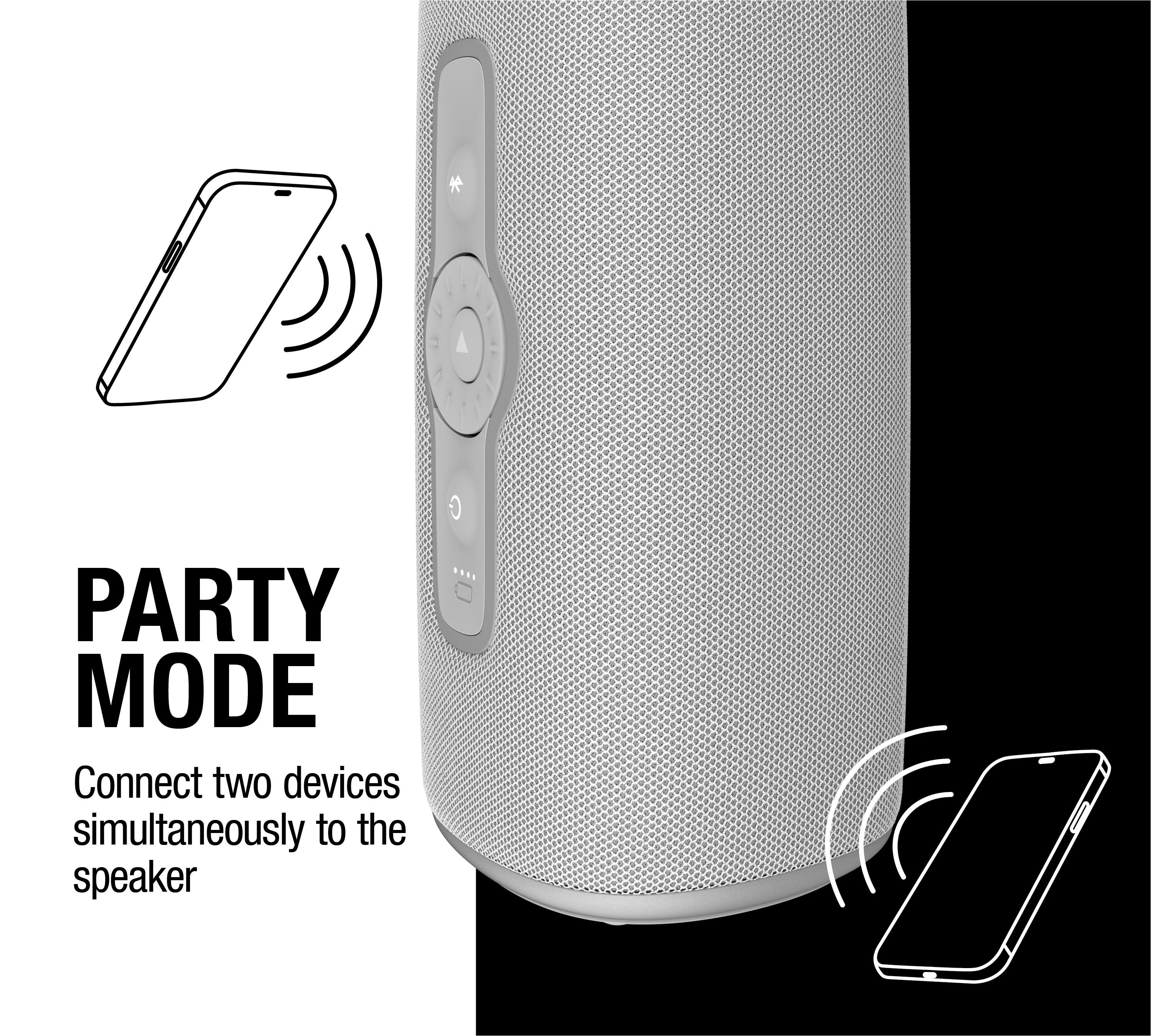 Bold M2 Taşınabilir 30W Bluetooth Hoparlör Buz Grisi