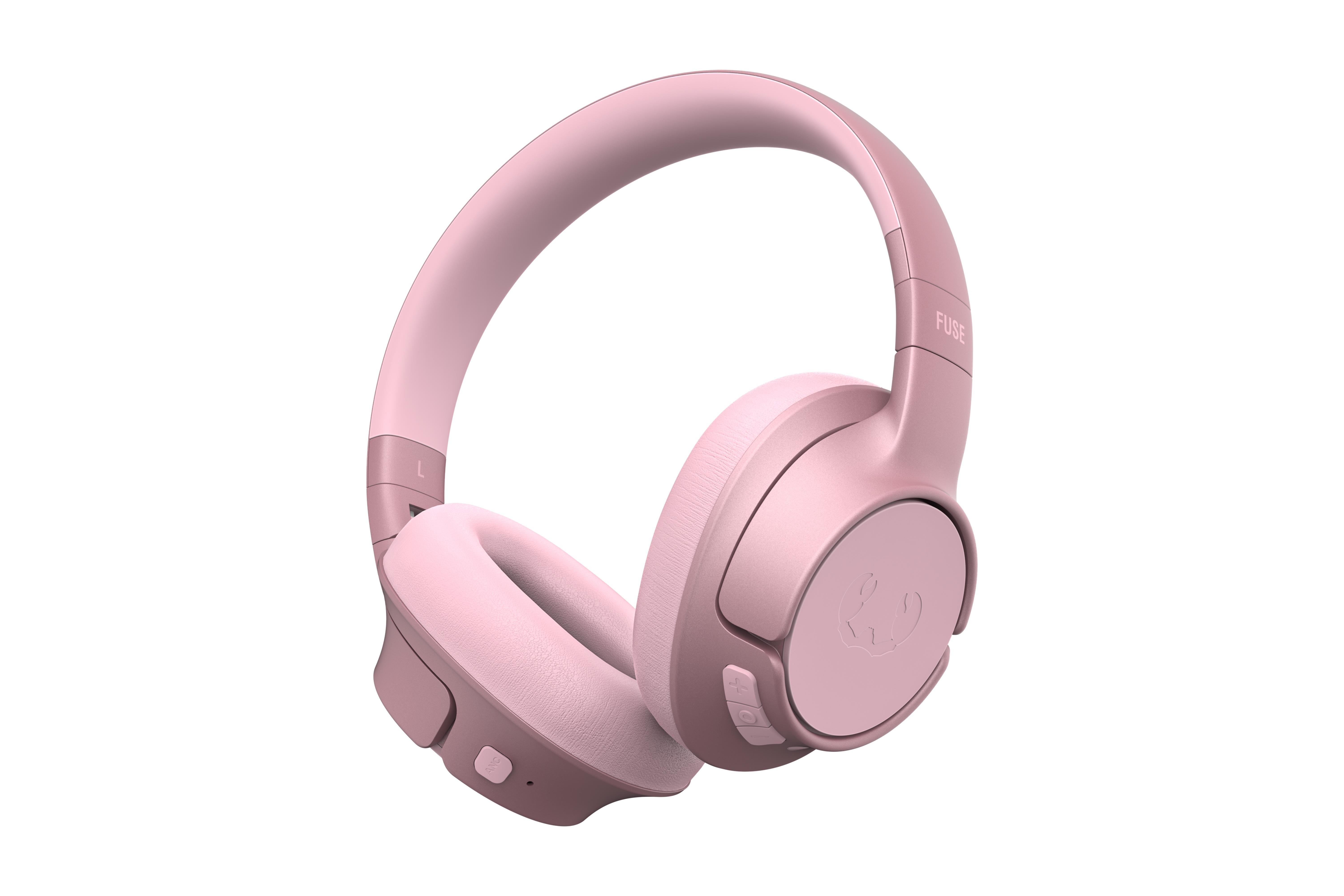 Clam Fuse ANC Kulak Üstü Kablosuz Bluetooth Kulaklık Pastel Pembe