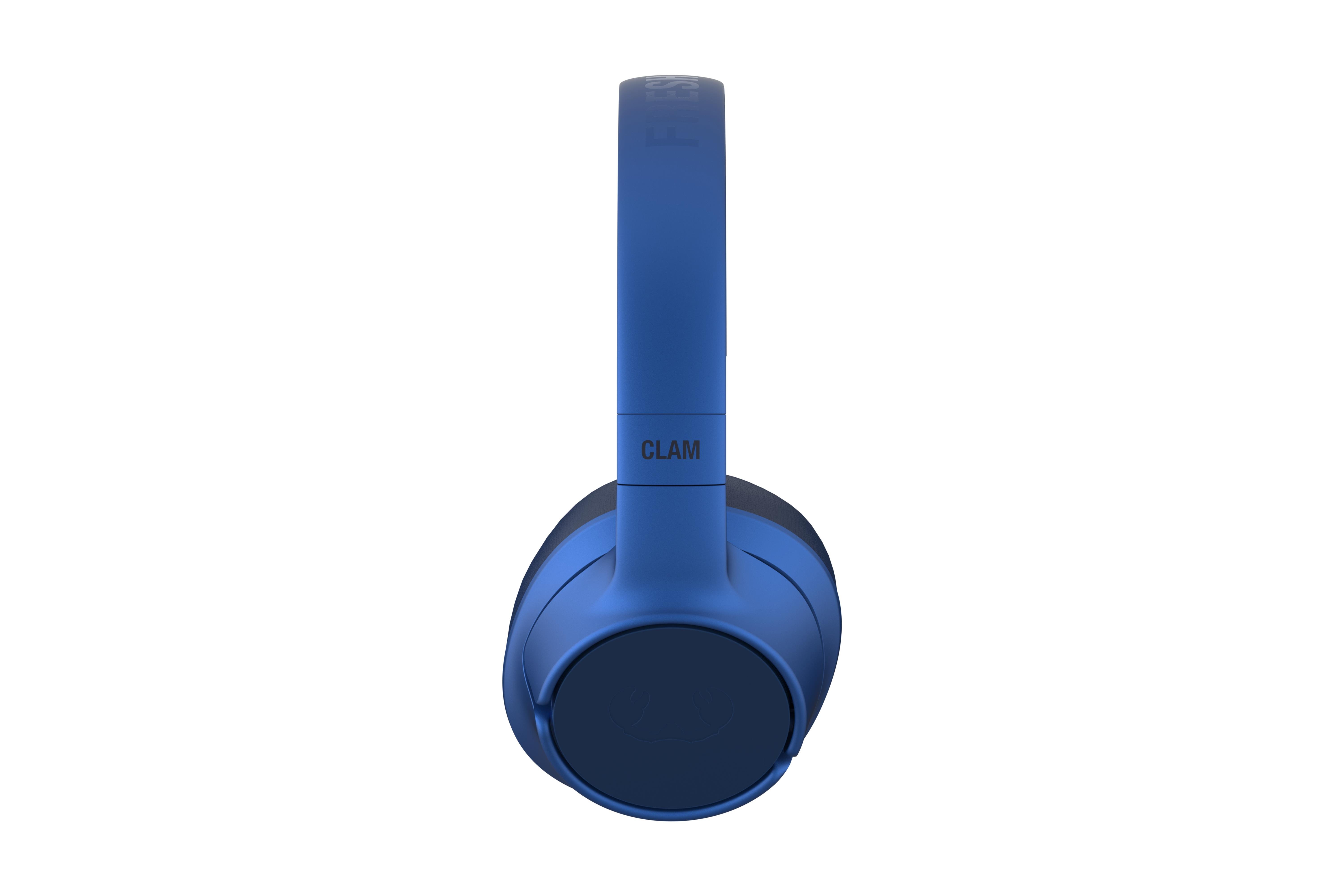 Clam Fuse ANC Kulak Üstü Kablosuz Bluetooth Kulaklık Gerçek Mavi