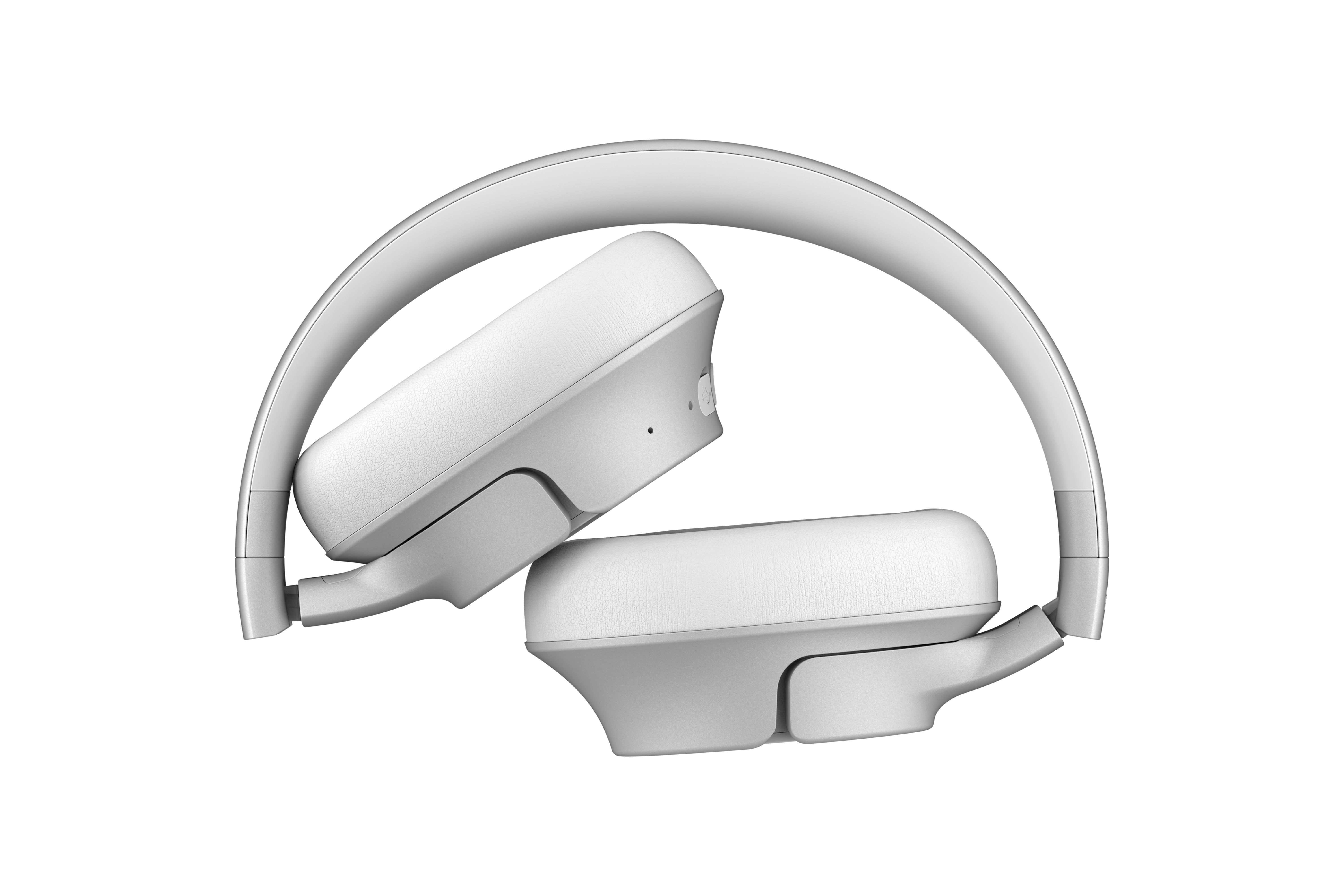 Clam Fuse ANC Kulak Üstü Kablosuz Bluetooth Kulaklık Buz Grisi