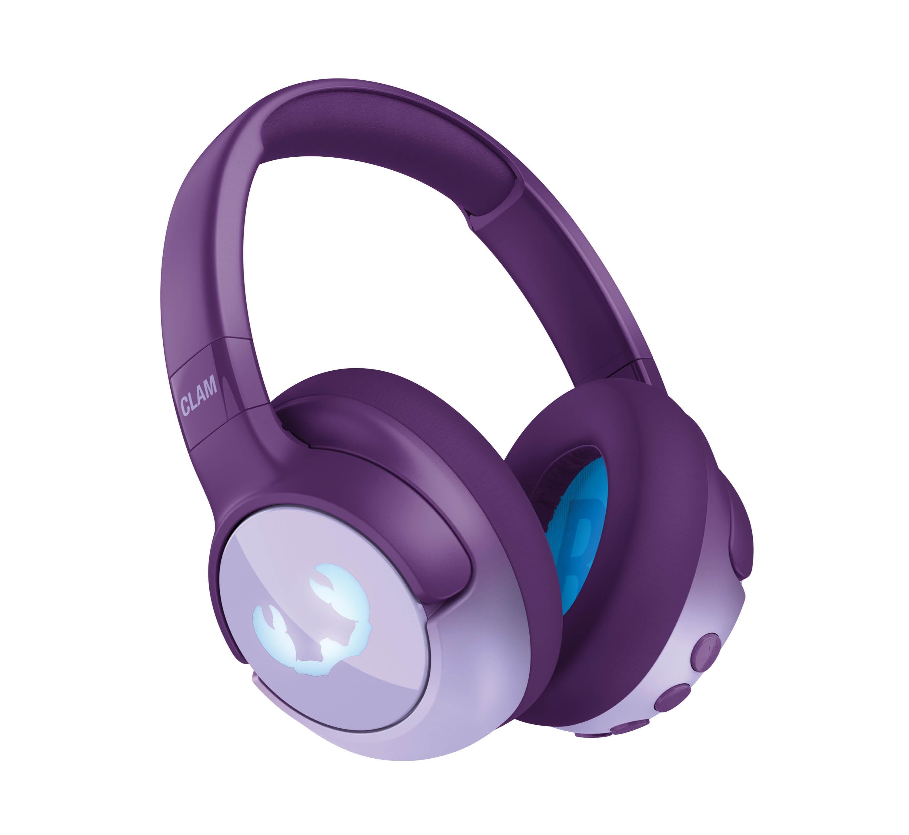 Clam Junior ANC Çocuk Kulak Üstü Kablosuz Bluetooth Kulaklık Sihirli Mor 