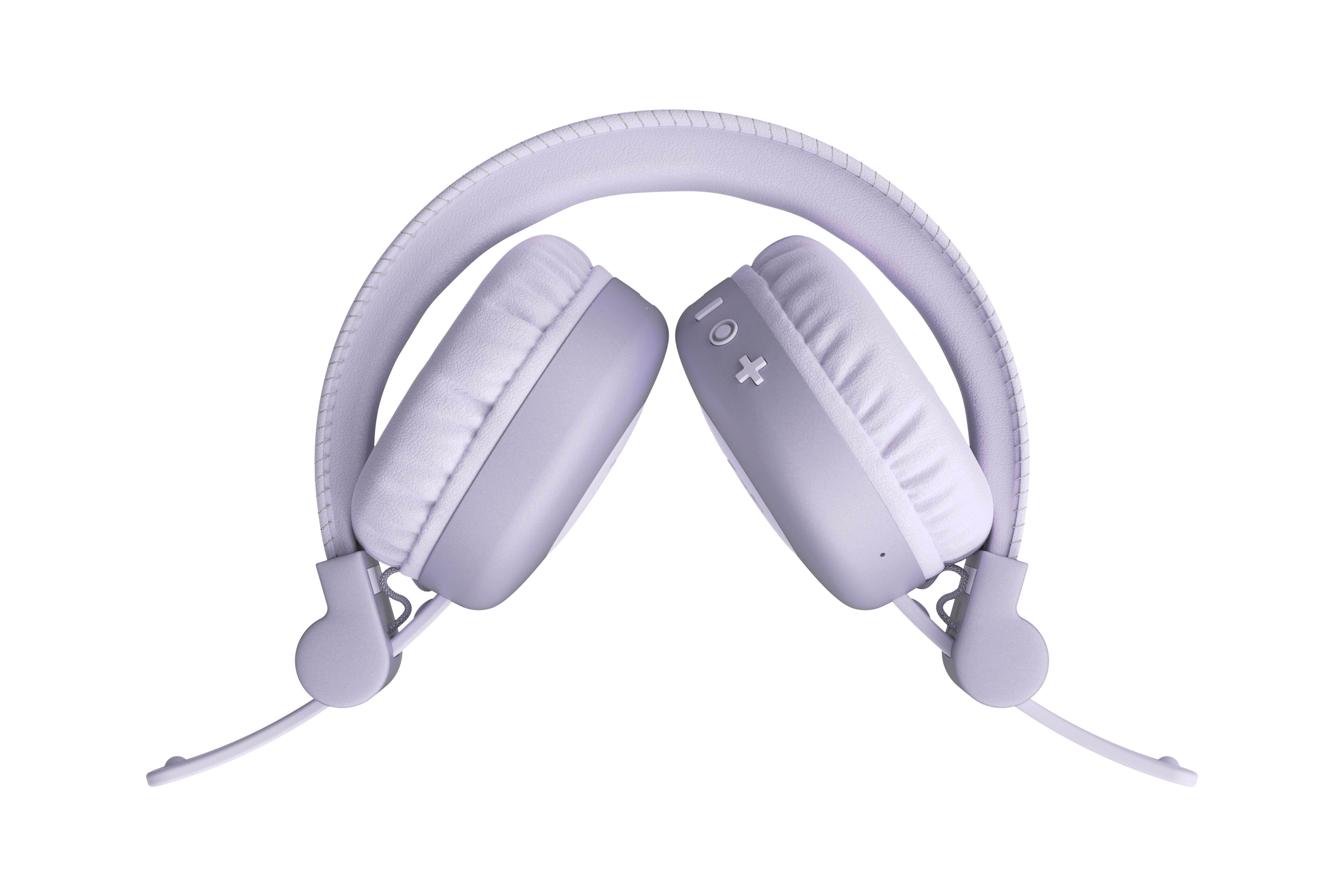 Code Core Kulak Üstü Kablosuz Bluetooth Kulaklık Açık Lila