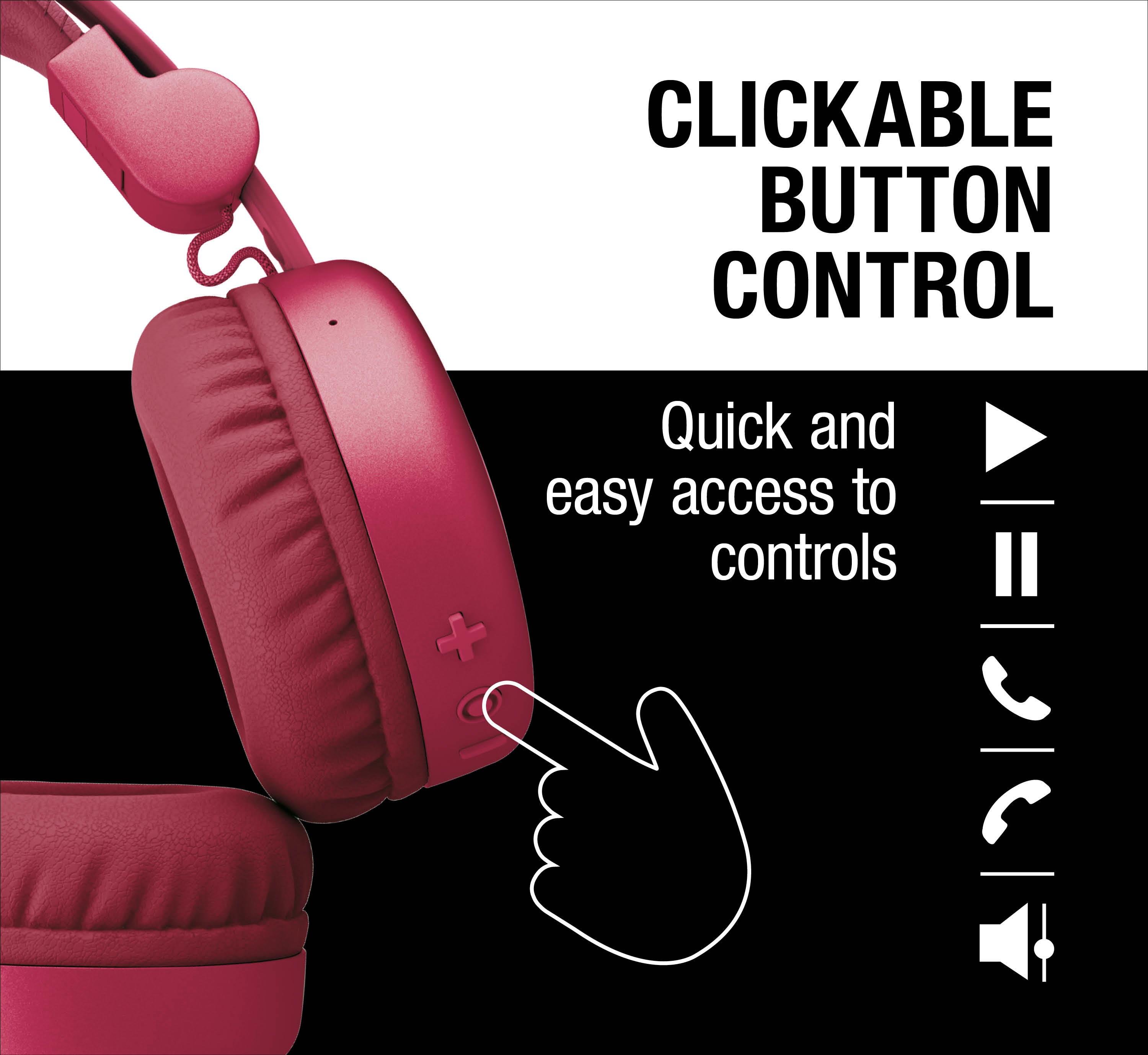 Code Core Kulak Üstü Kablosuz Bluetooth Kulaklık Yaban Kırmızı