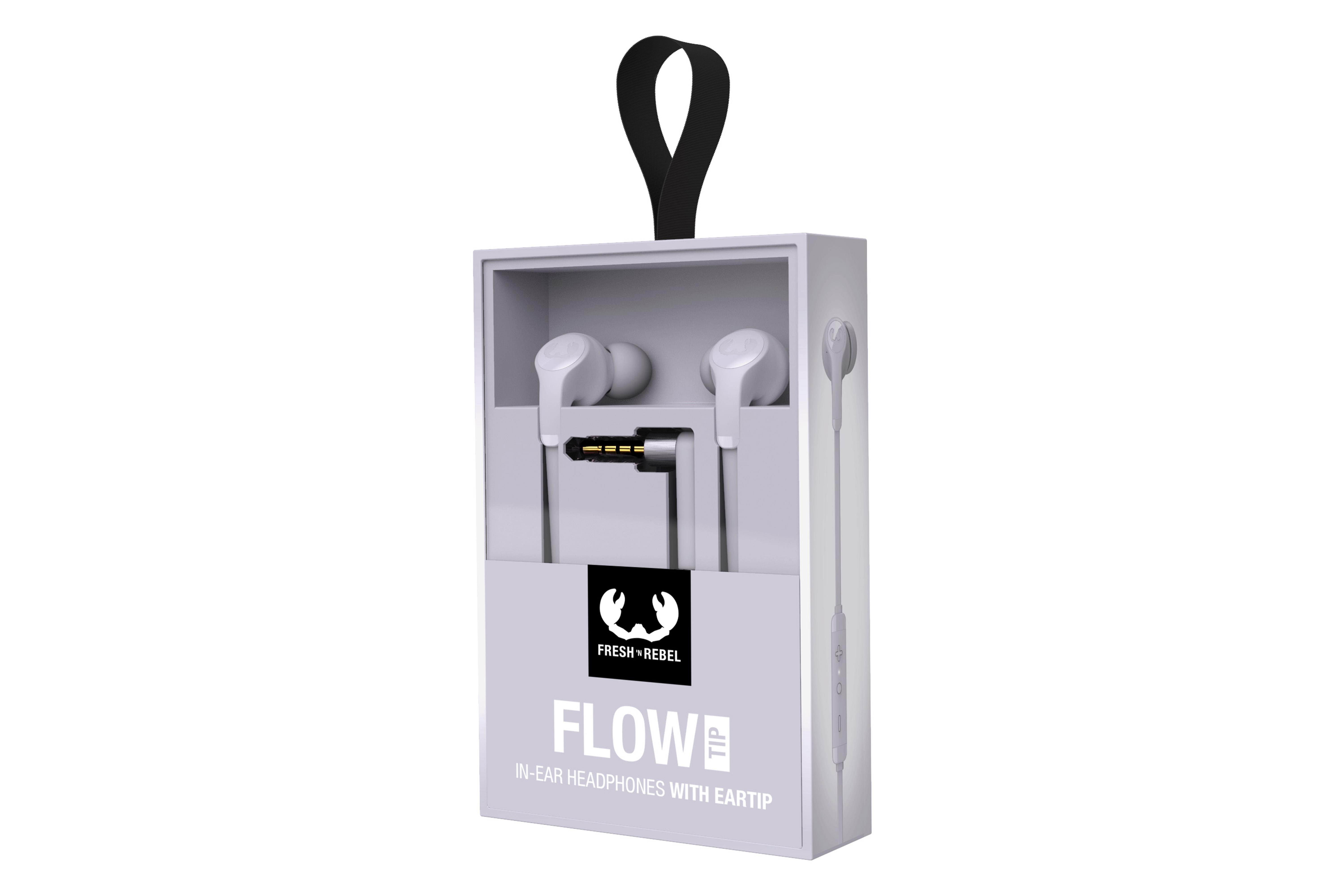 Flow Tip Silikonlu Kulak İçi Kablolu Kulaklık Açık Lila