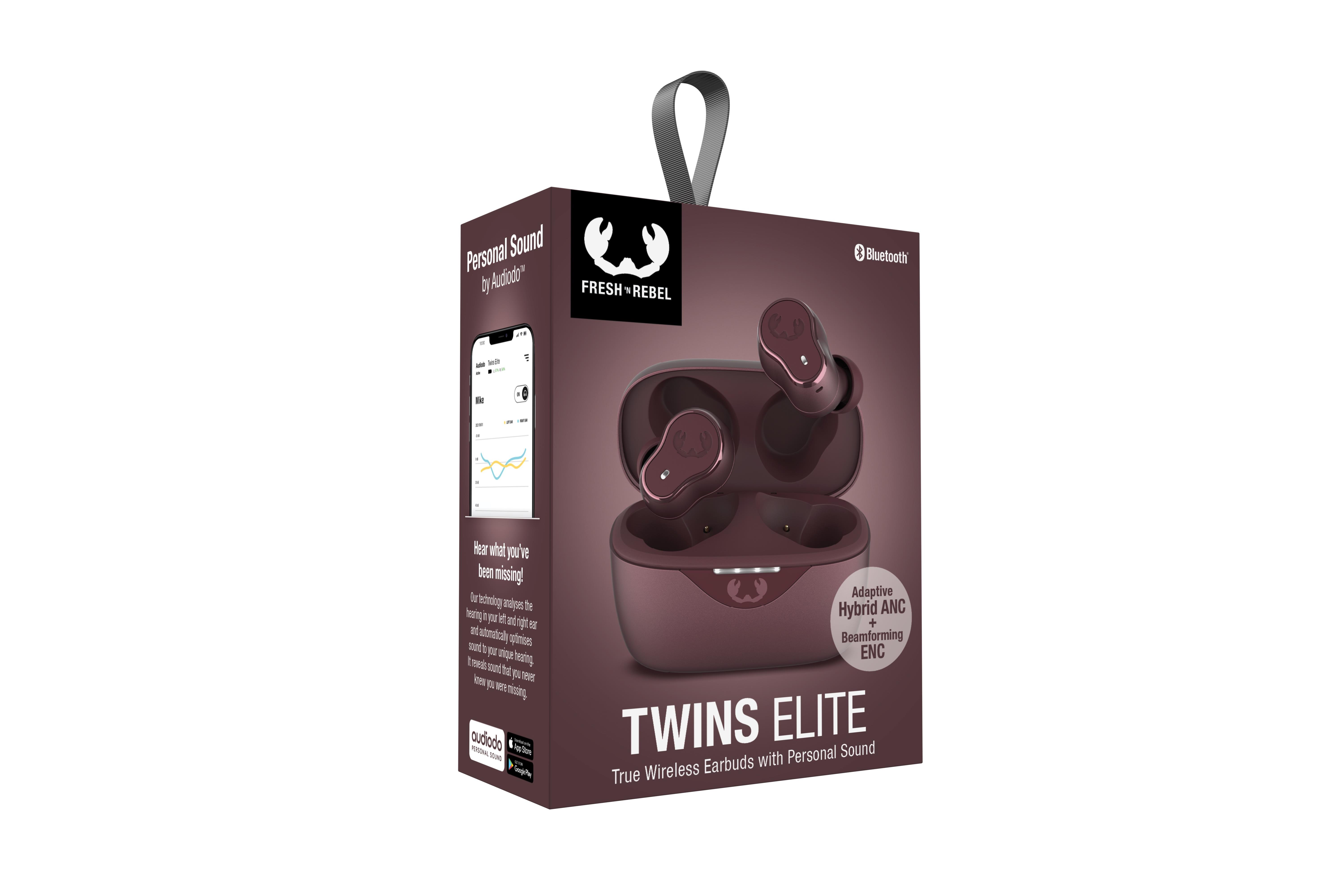Twins Elite TWS Personal Sound Bluetooth Kulak İçi Kulaklık Derin Leylak