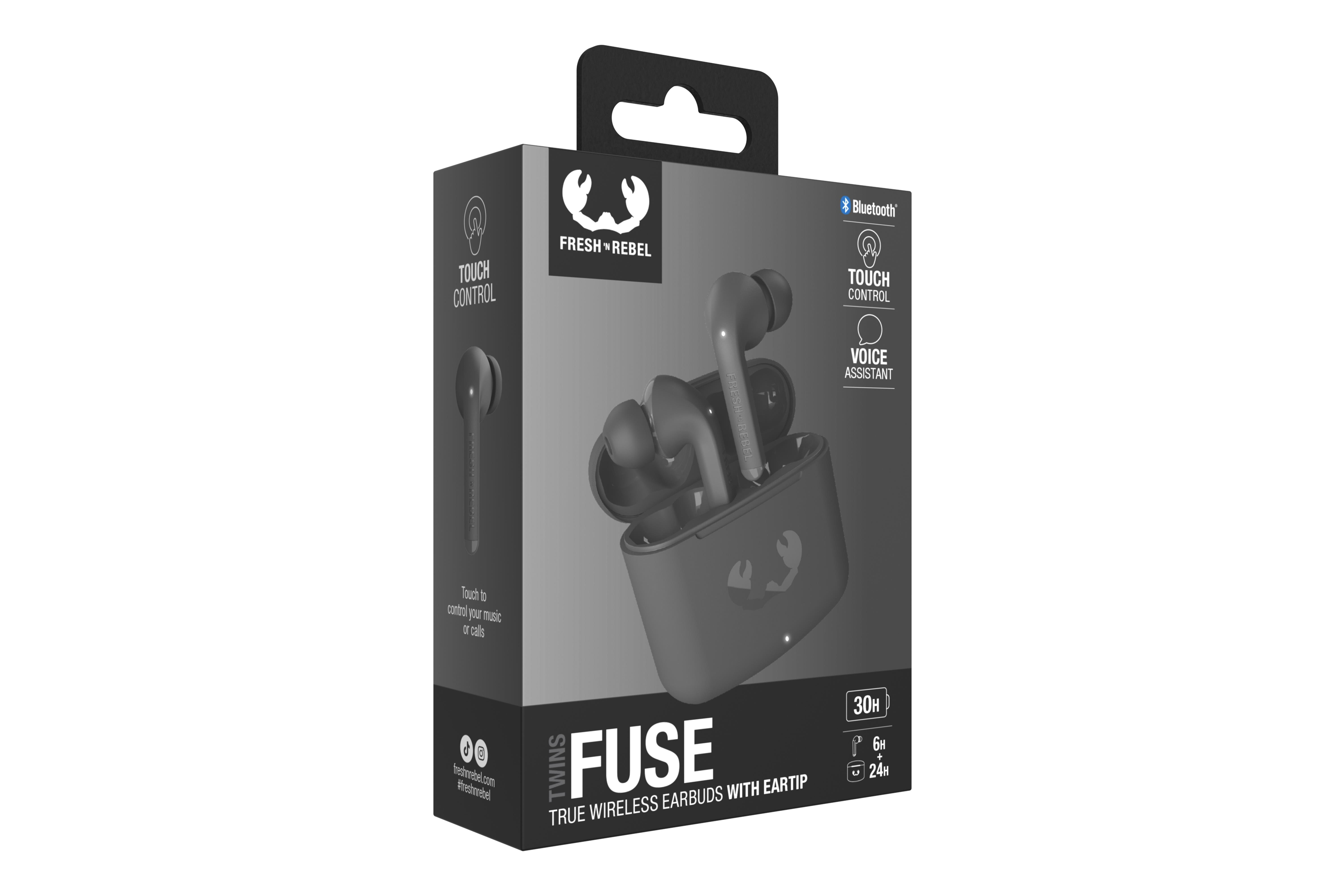 Twins Fuse TWS Bluetooth Kulak İçi Kulaklık Fırtına Grisi