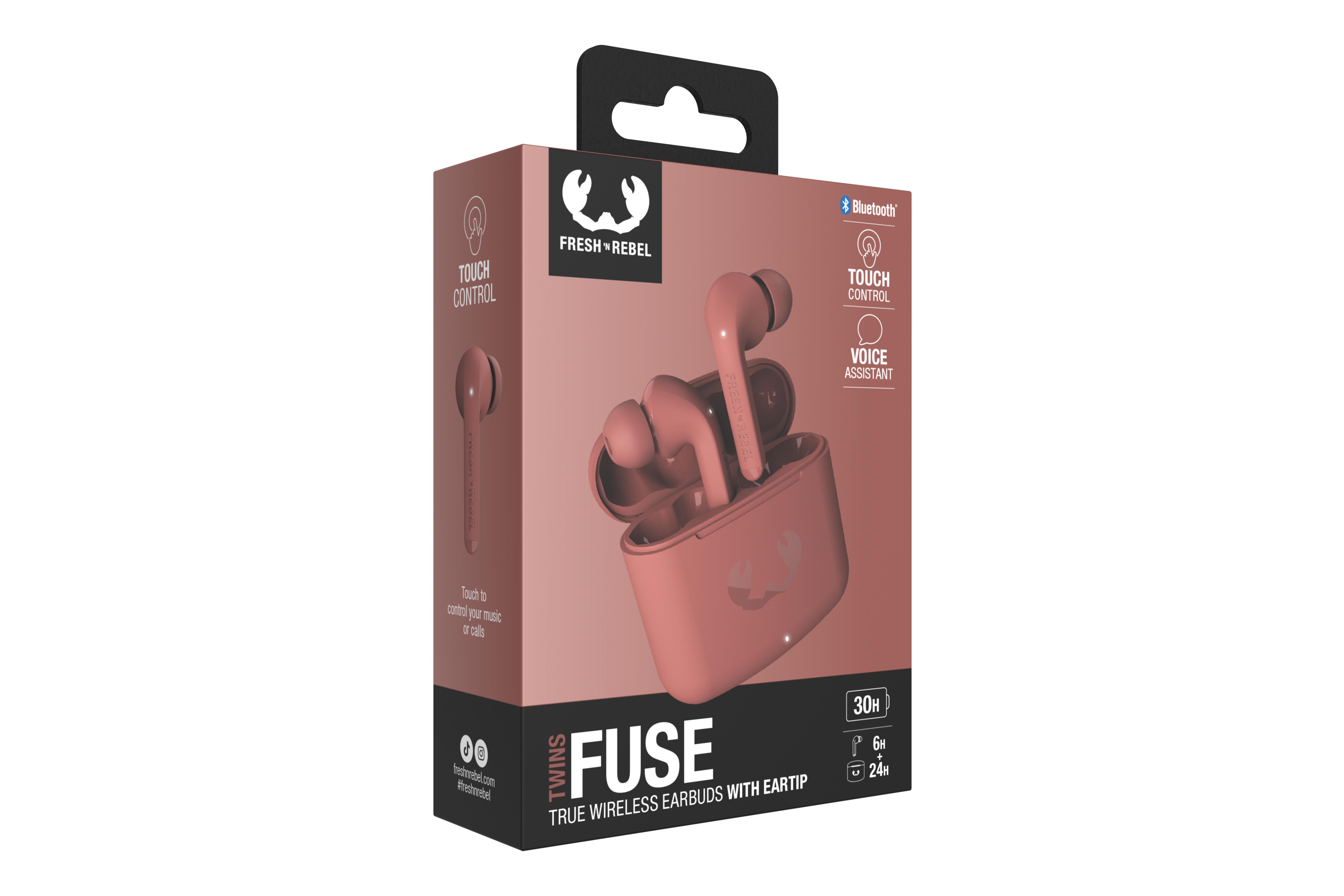Twins Fuse TWS Bluetooth Kulak İçi Kulaklık Safari Kırmızısı