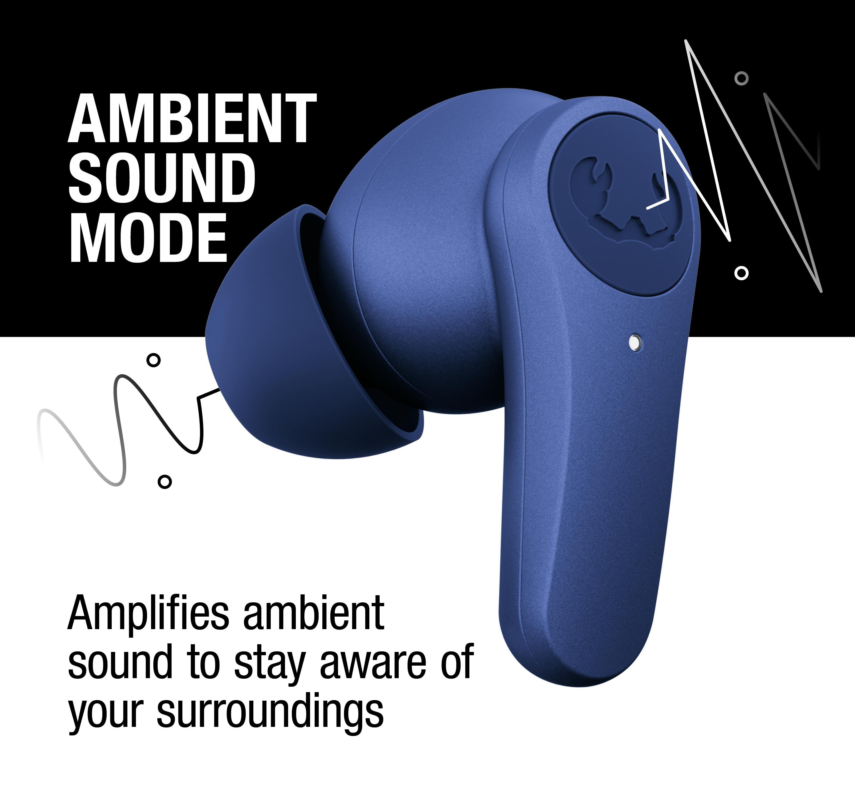 Twins Rise TWS ANC ENC Bluetooth Kulak İçi Kulaklık Gerçek Mavi