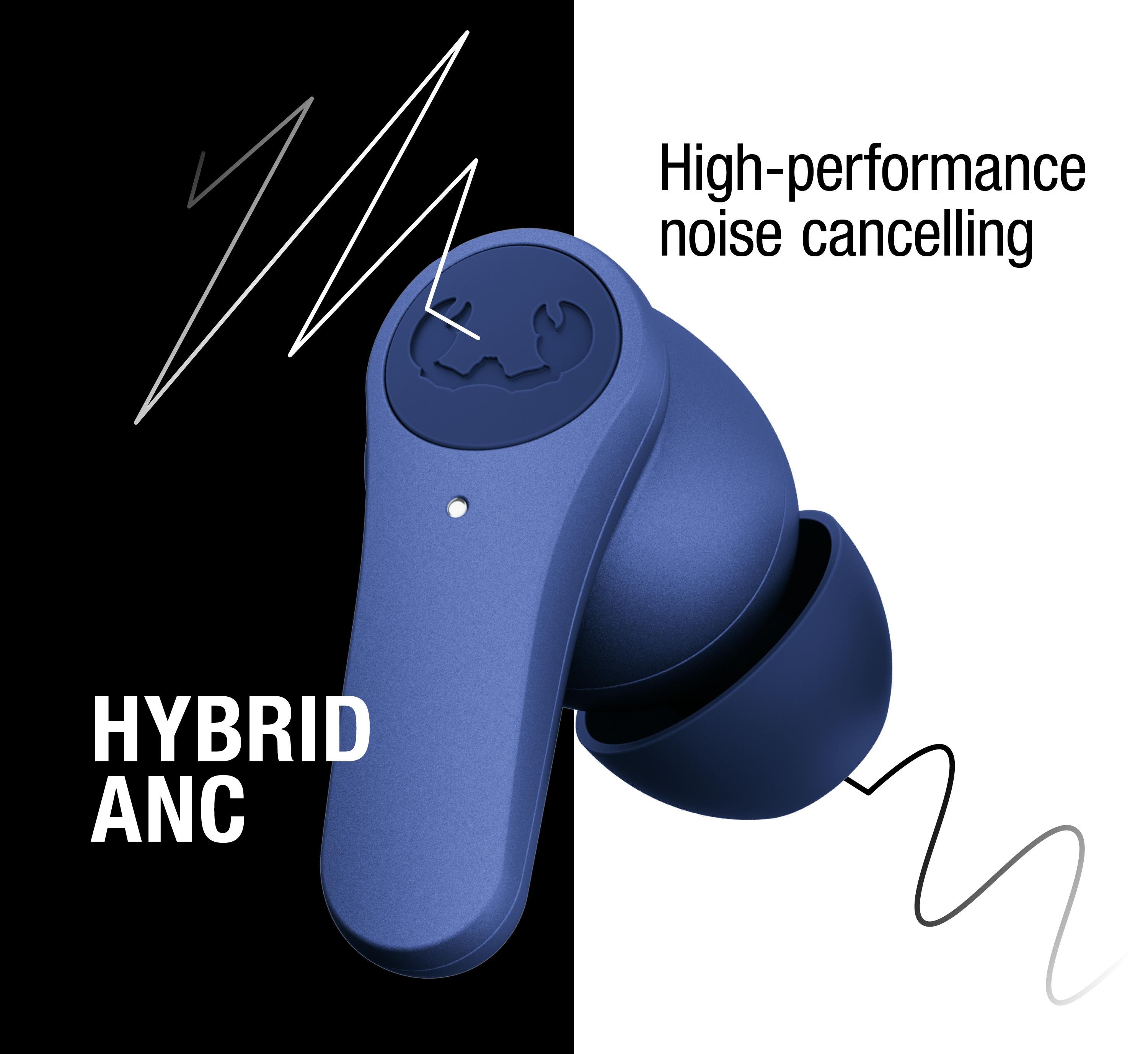 Twins Rise TWS ANC ENC Bluetooth Kulak İçi Kulaklık Gerçek Mavi