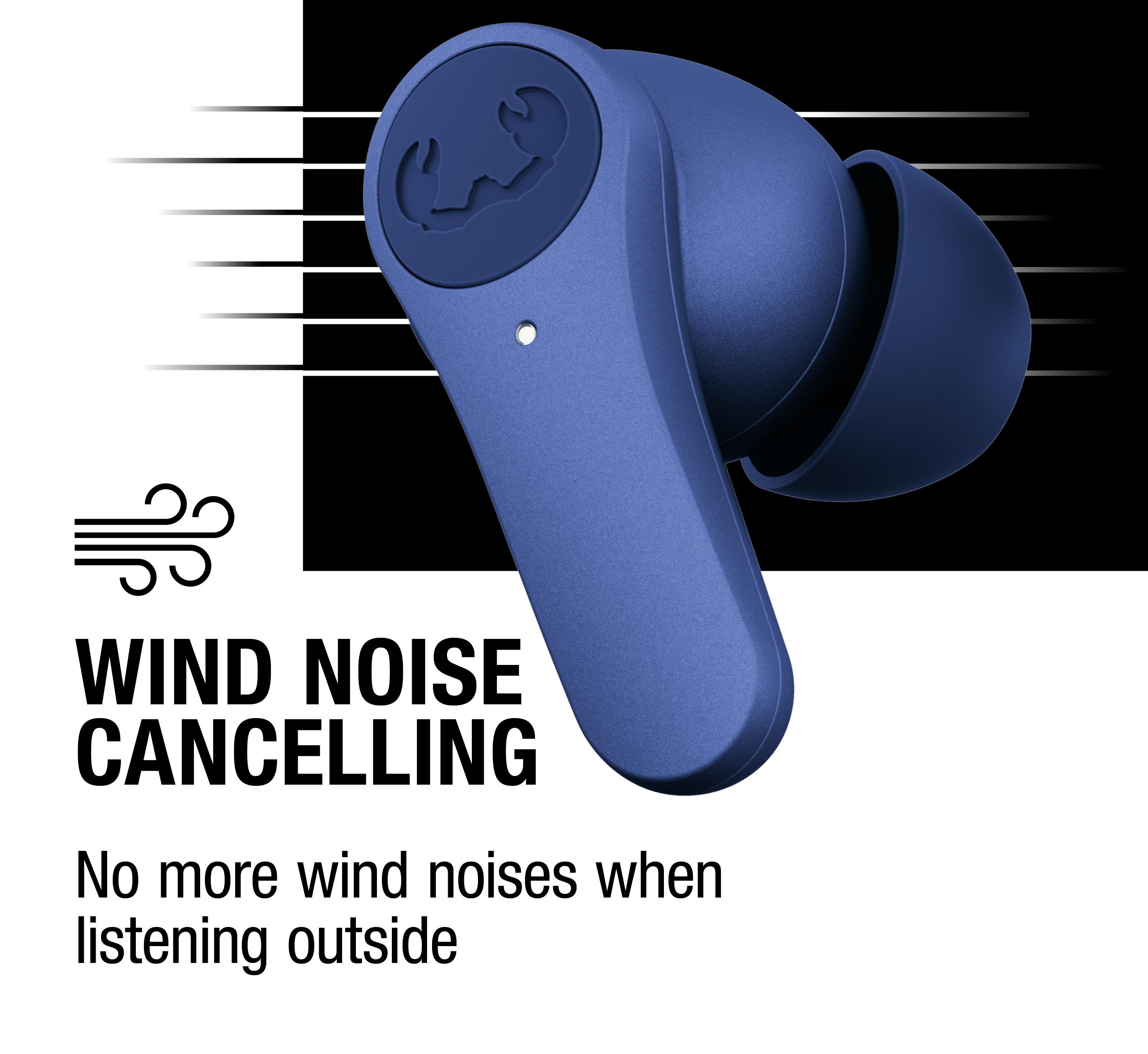 Twins Rise TWS ANC ENC Bluetooth Kulak İçi Kulaklık Gerçek Mavi