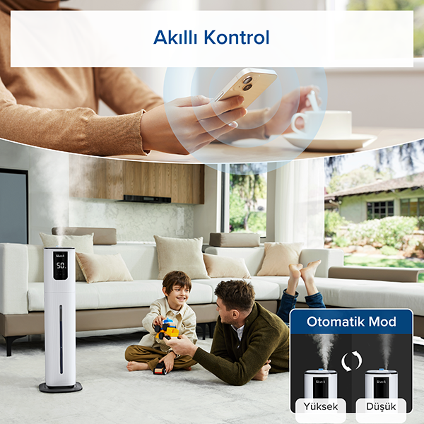 Levoit OasisMist1000S Smart Ultrasonic Cool Mist Tower Hava Nemlendirici